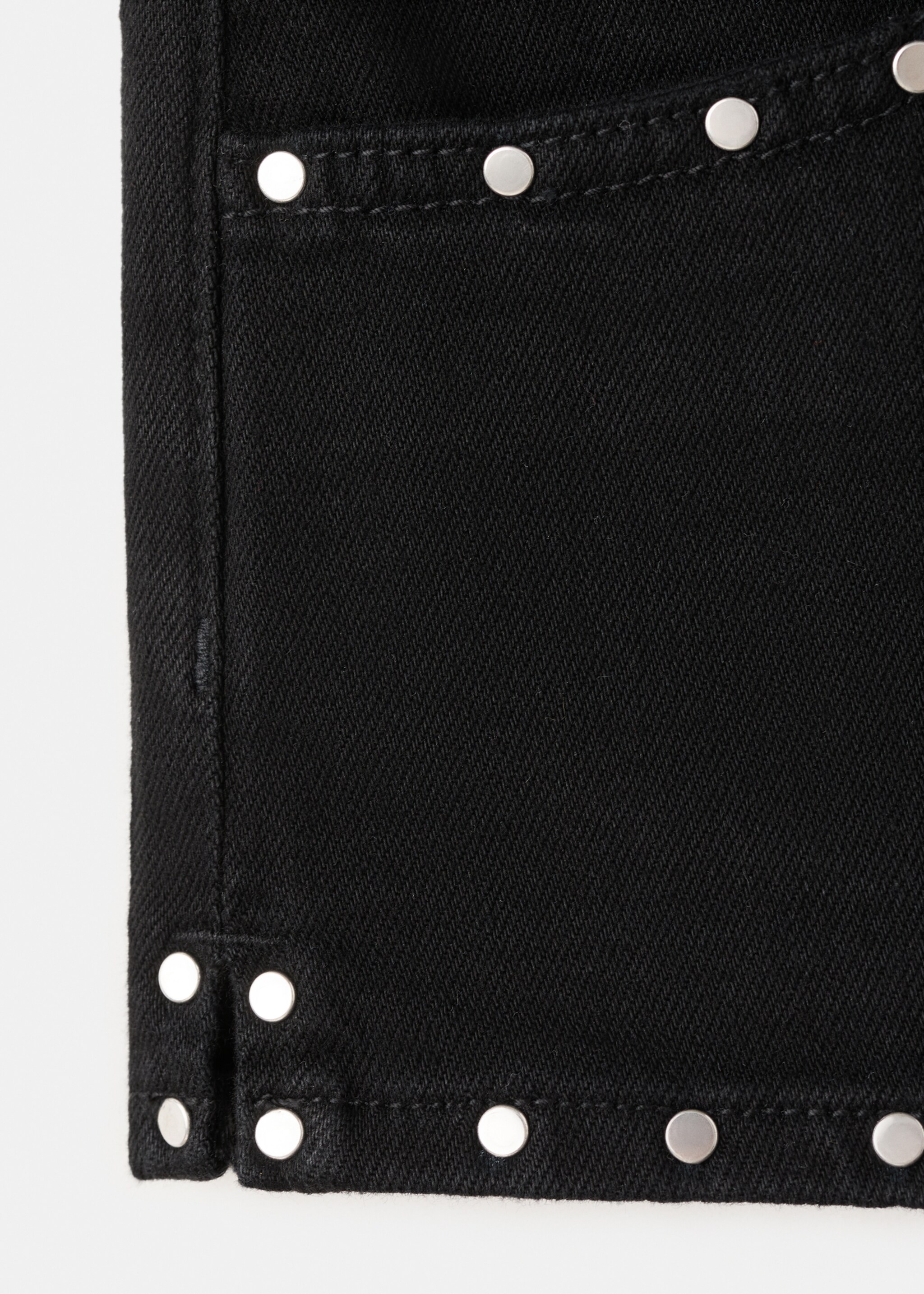 Studded micro shorts - Details of the article 0, Black. Ref: 27005954-00.