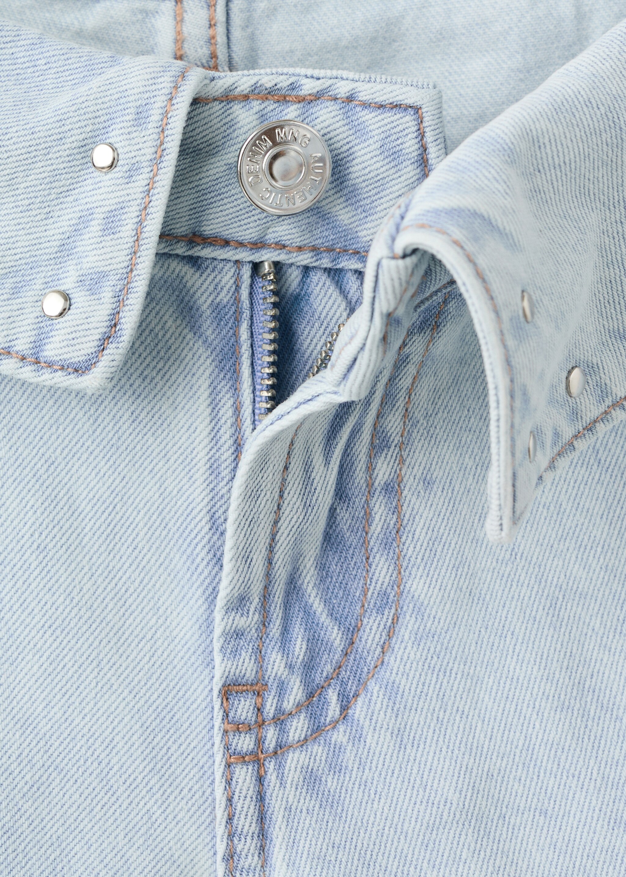 Mini shorts vuelta tachas - Detalle del artículo 0, Azul claro. Ref: 27005959-00.