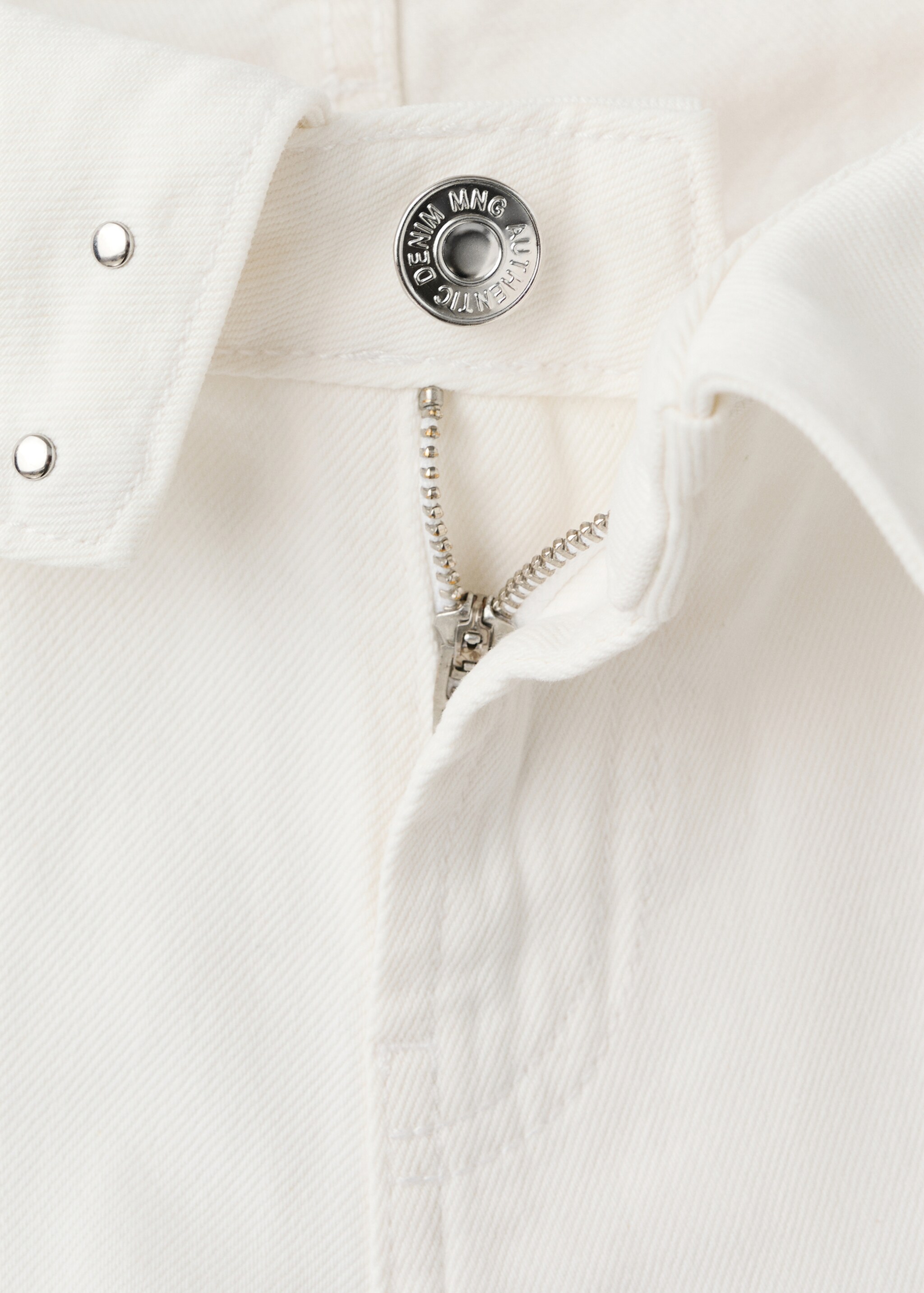 Studded turn-up mini shorts - Details of the article 8, Off White. Ref: 27005967-00.