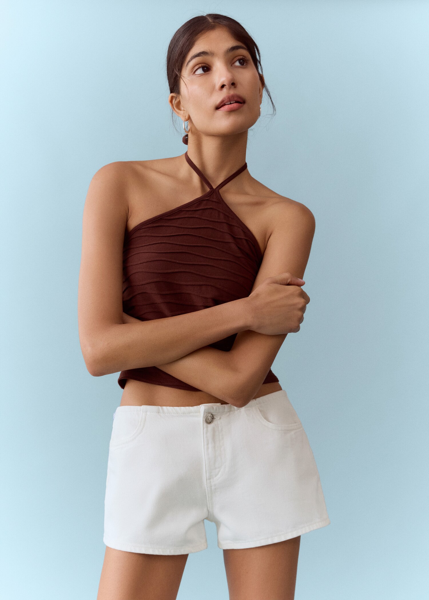 Shorts with detachable bow detail - Details of the article 1