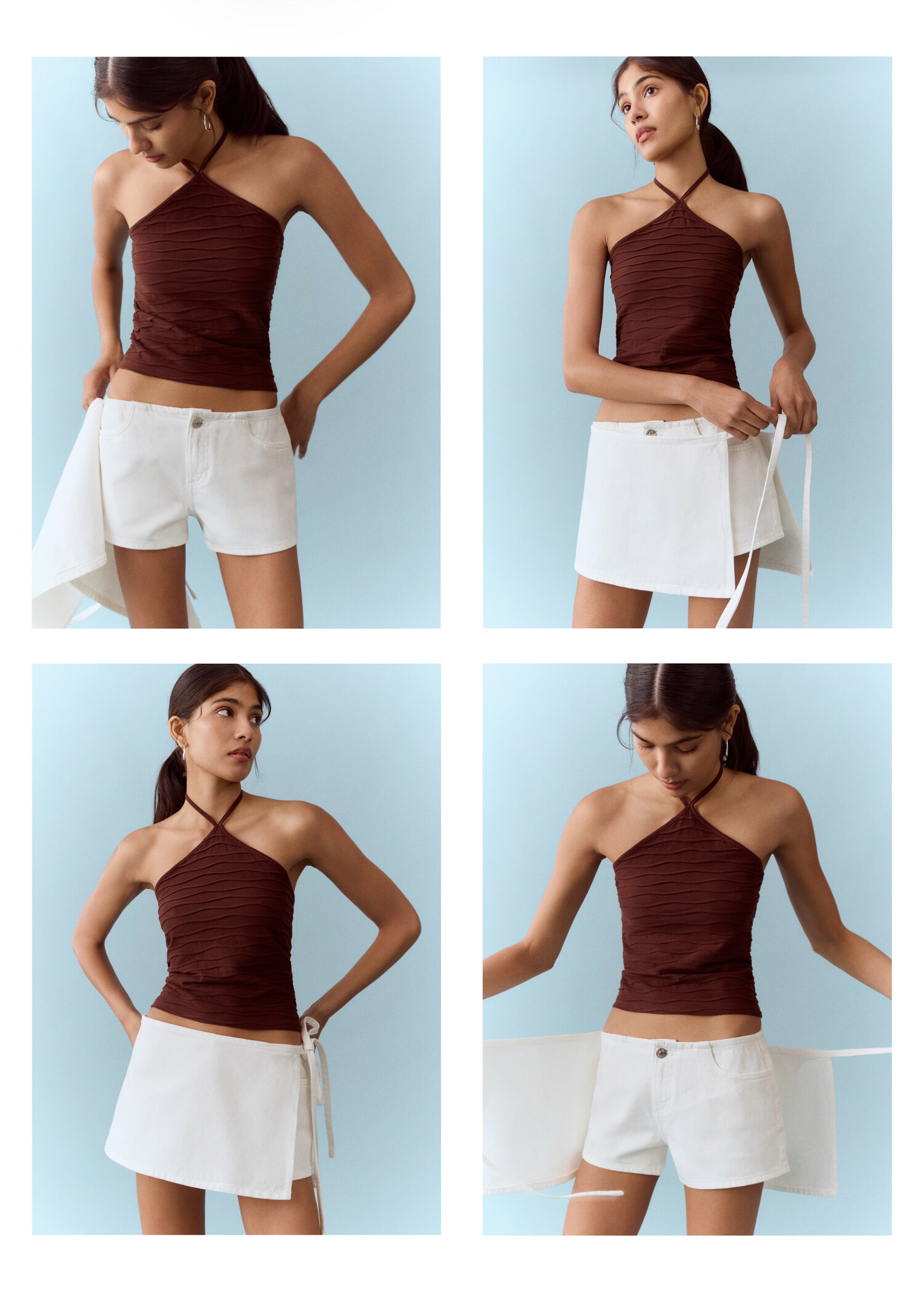 Shorts with detachable bow detail - Details of the article 2