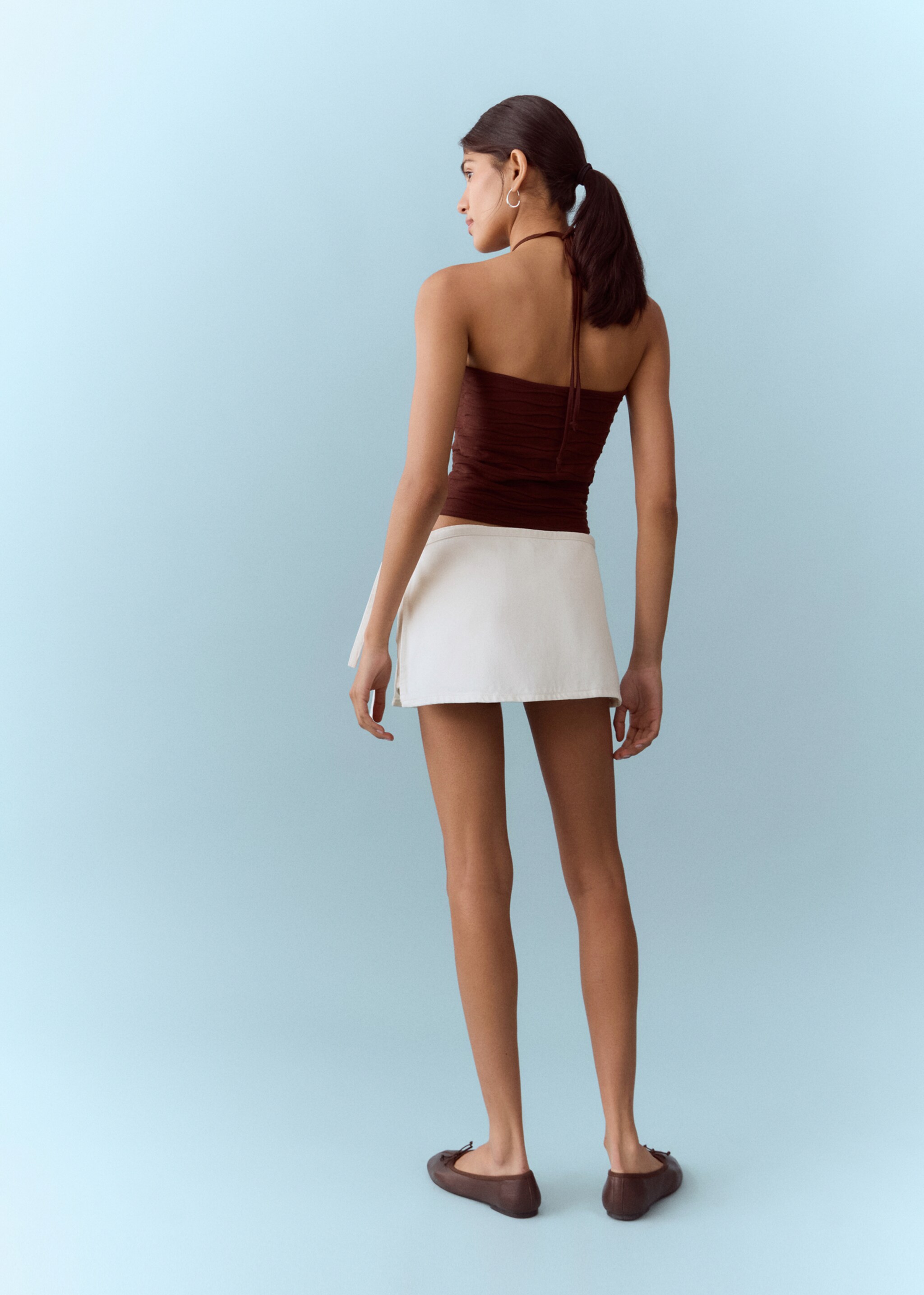 Shorts with removable scarf detail - Reverse of the article, Off White. Ref: 27005968-00.