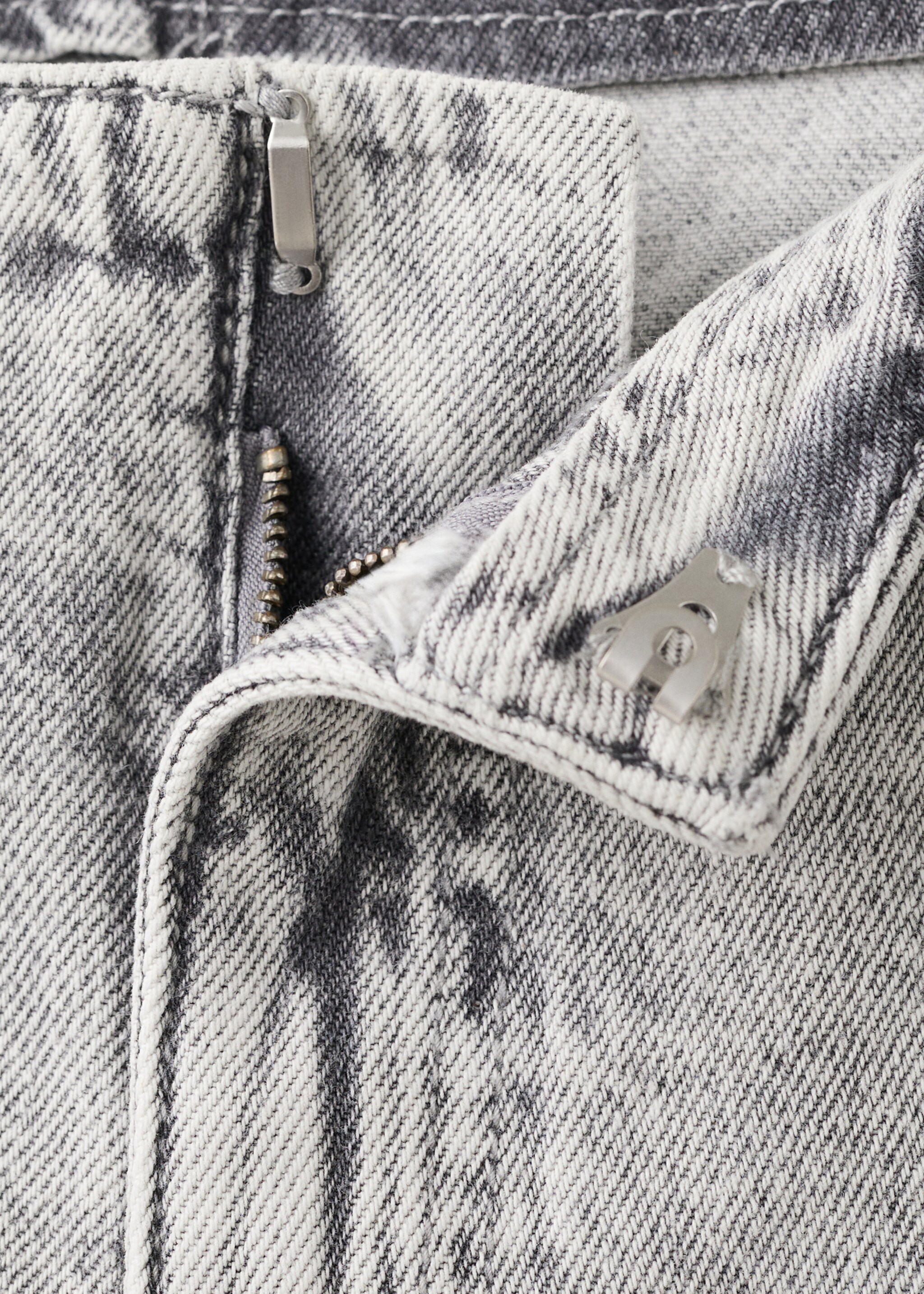 Beaded mini shorts - Details of the article 0, Denim Grey. Ref: 27005970-00.