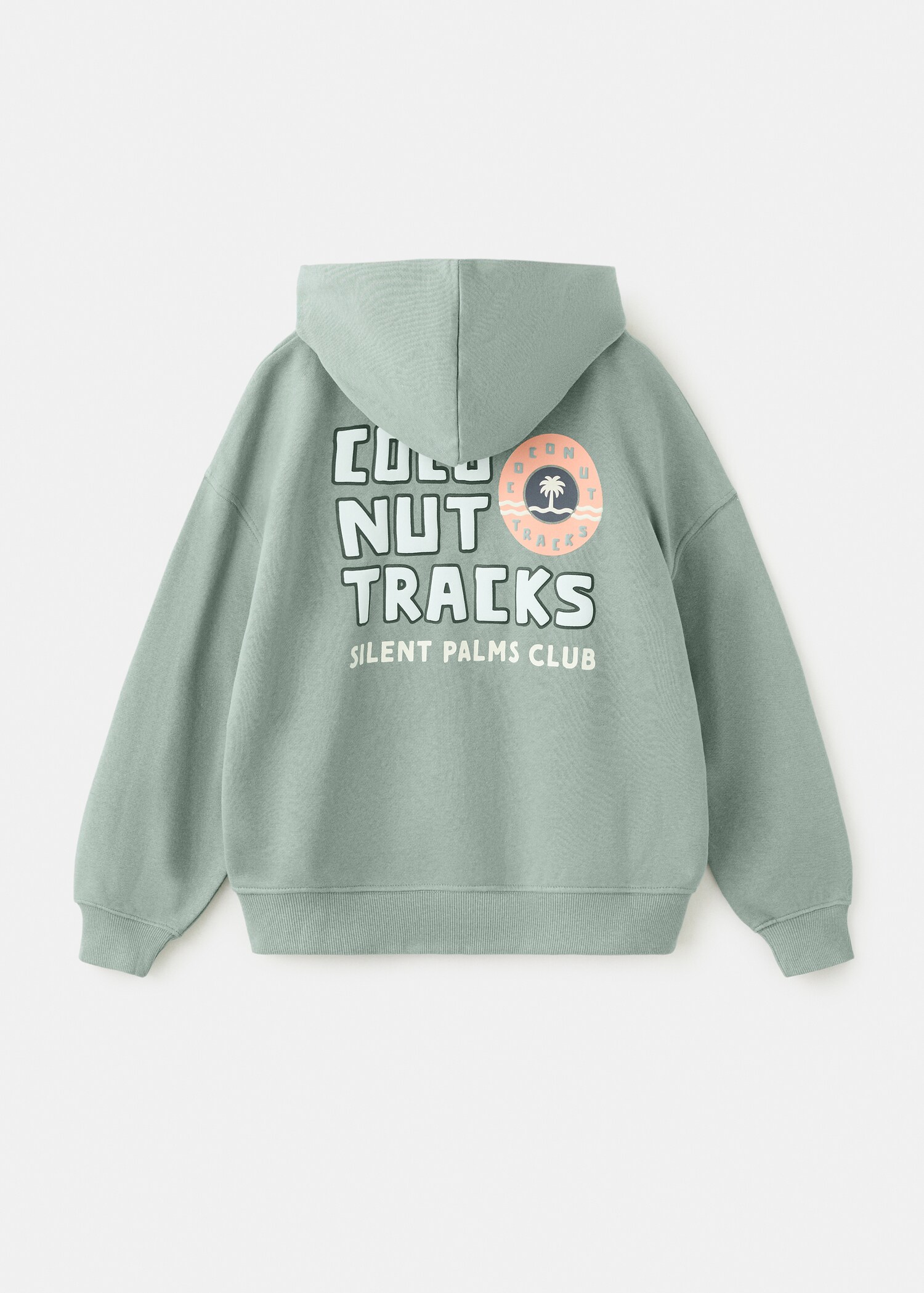 Cotton sweatshirt zipper - Reverse of the article