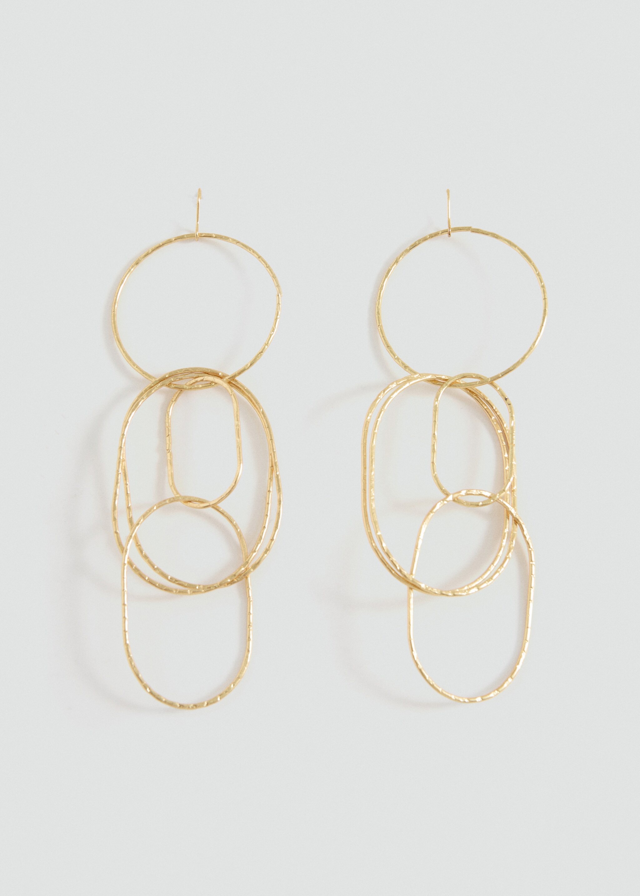 Intertwined hoop earrings - Article without model, Gold. Ref: 27005995-00.