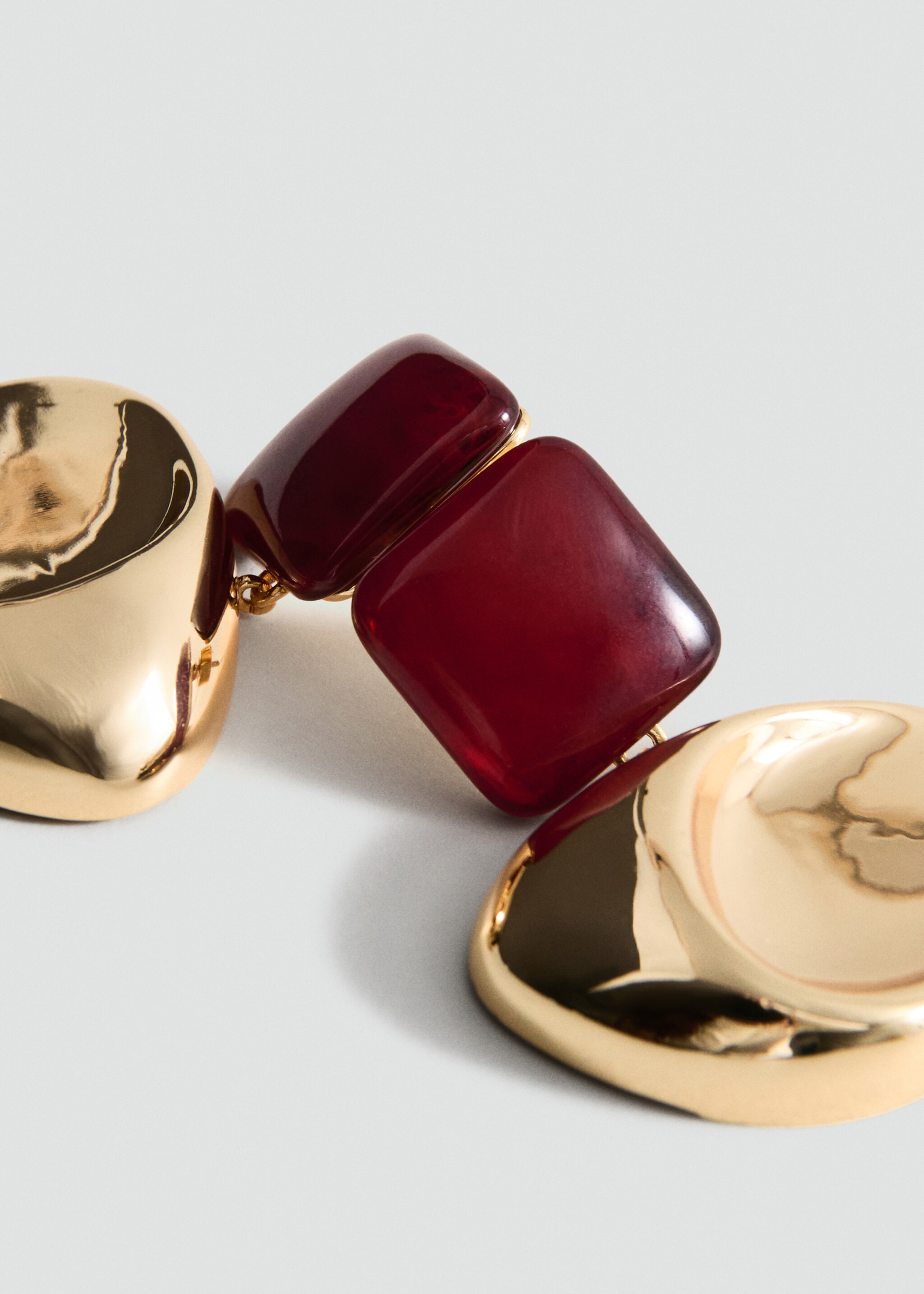 أقراط بدلاية مختلطة - تفاصيل المنتج 1, ذهبي. Ref: 27006002-00.