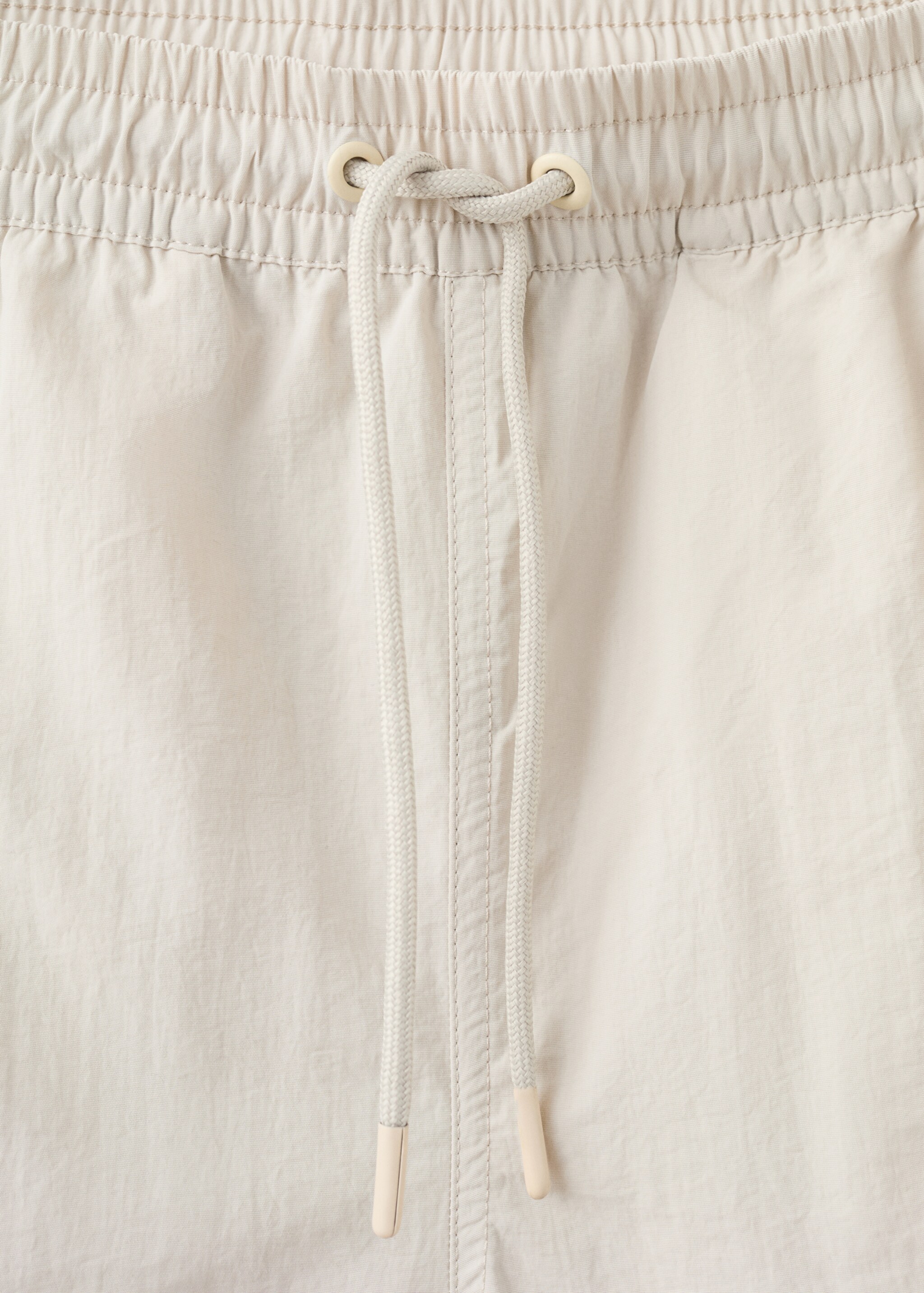 Basic drawstring swimsuit - Details of the article 0, Sand. Ref: 27006007-00.