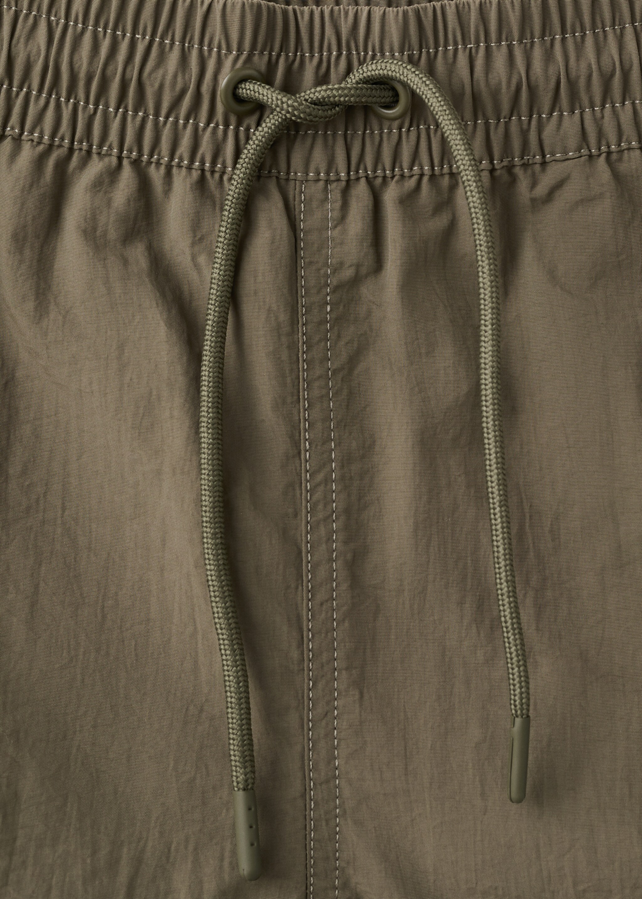 베이직 드로스트링 수영복 - 상품 내역: 8, 카키. Ref: 27006007-00.