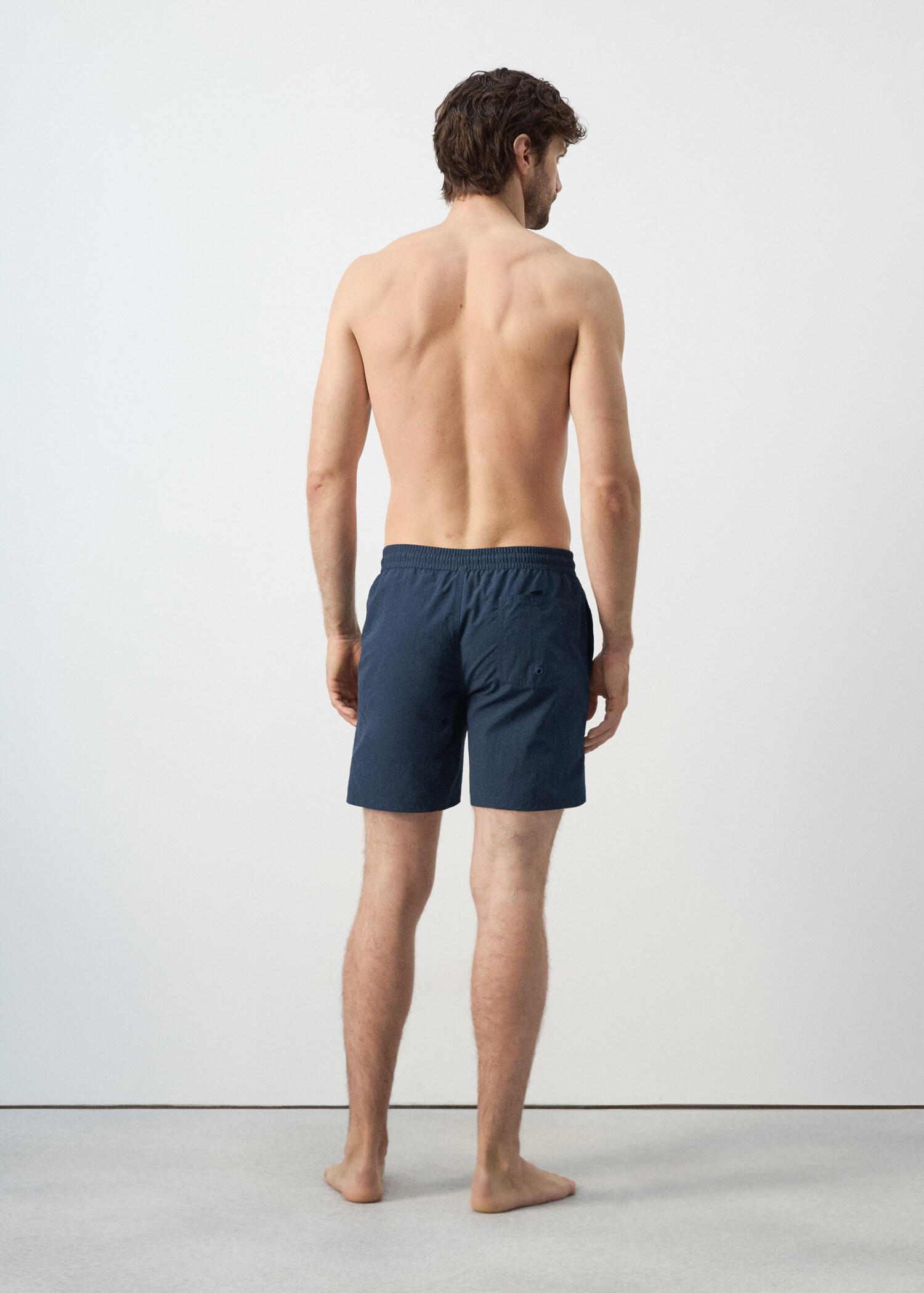 Basic drawstring swimsuit - Reverse of the article