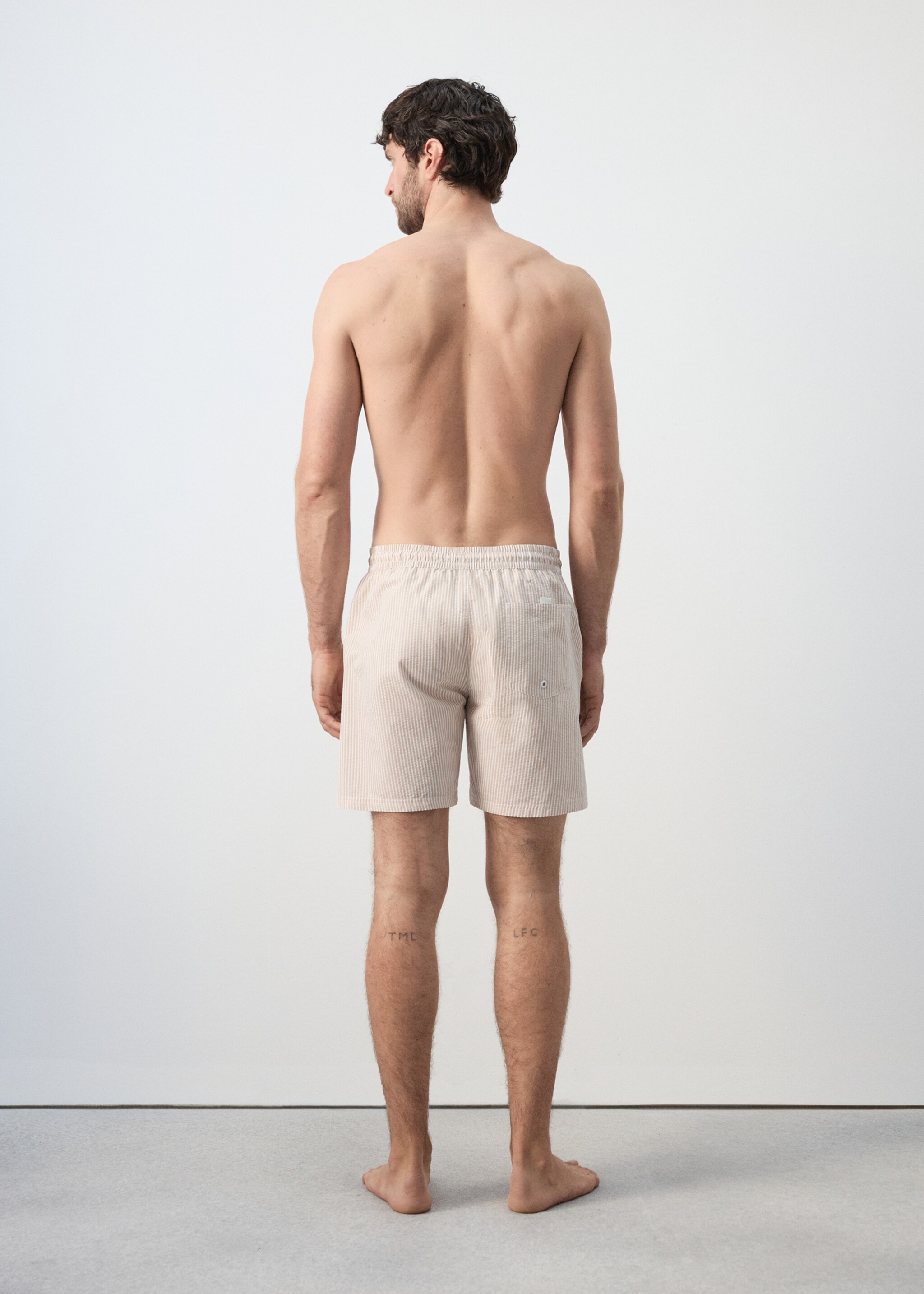 시어서커 수영 트렁크 - 상품 반전:, 샌드. Ref: 27006008-00.