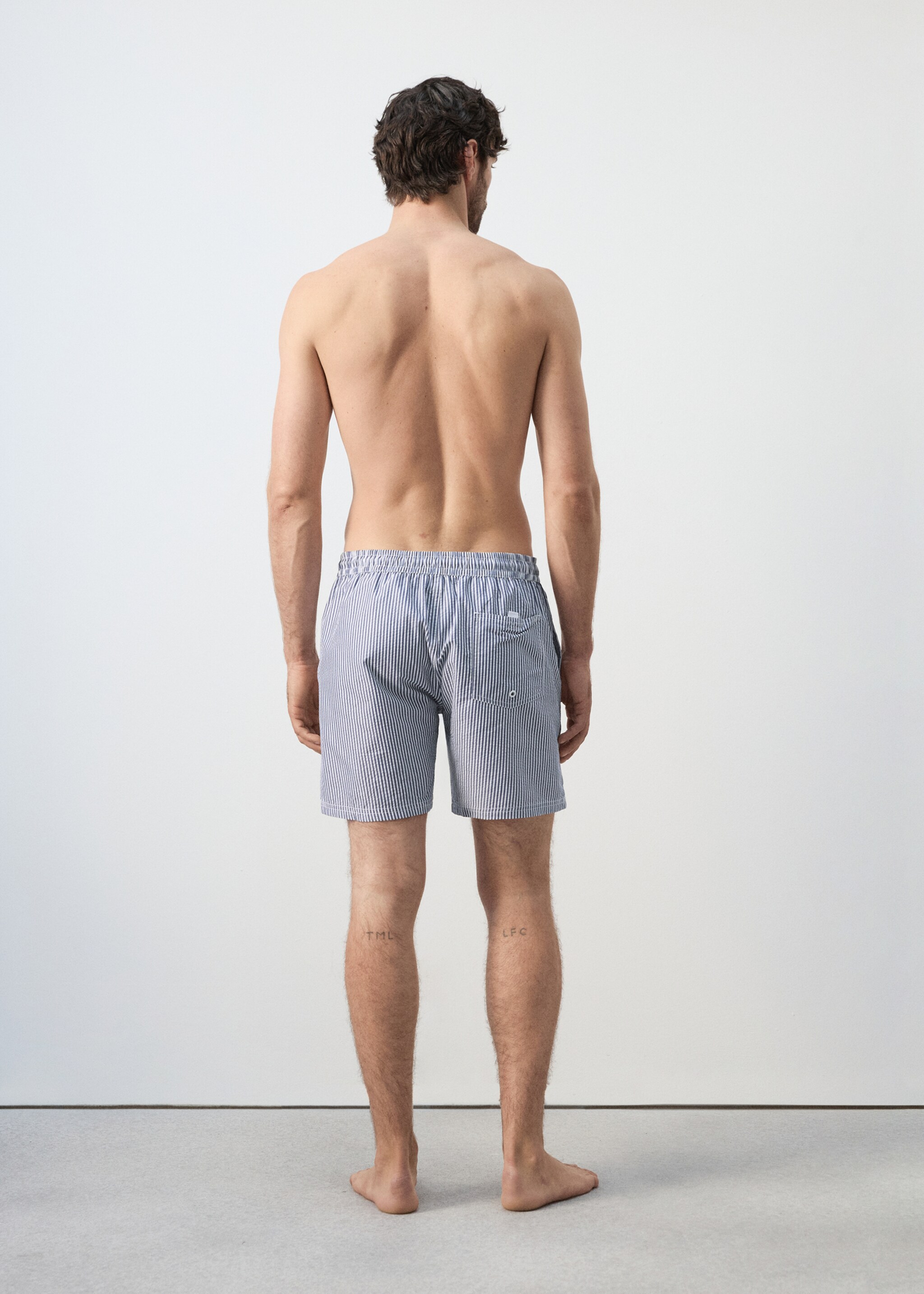 시어서커 수영 트렁크 - 상품 반전:, 다크 네이비. Ref: 27006008-00.