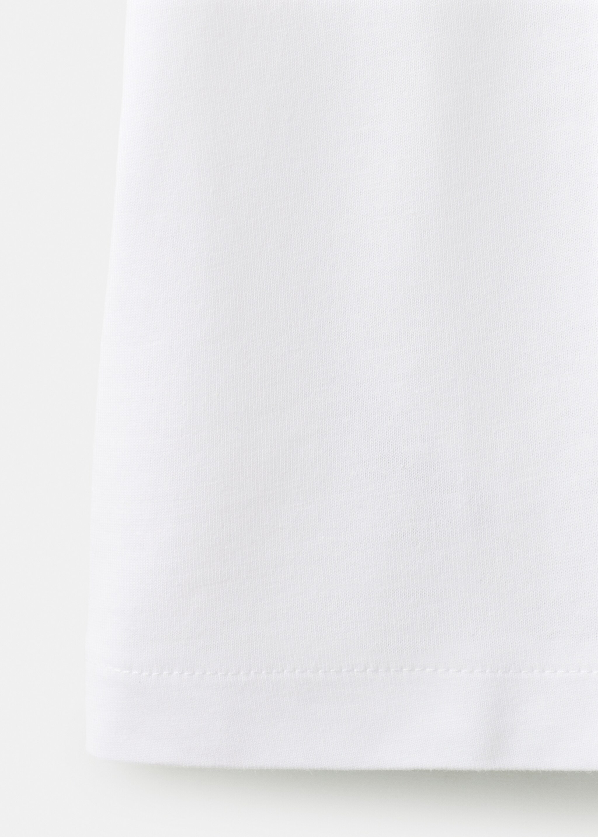 T-shirt algodão botões - Pormenor do artigo 0, Branco. Ref: 27006352-00.