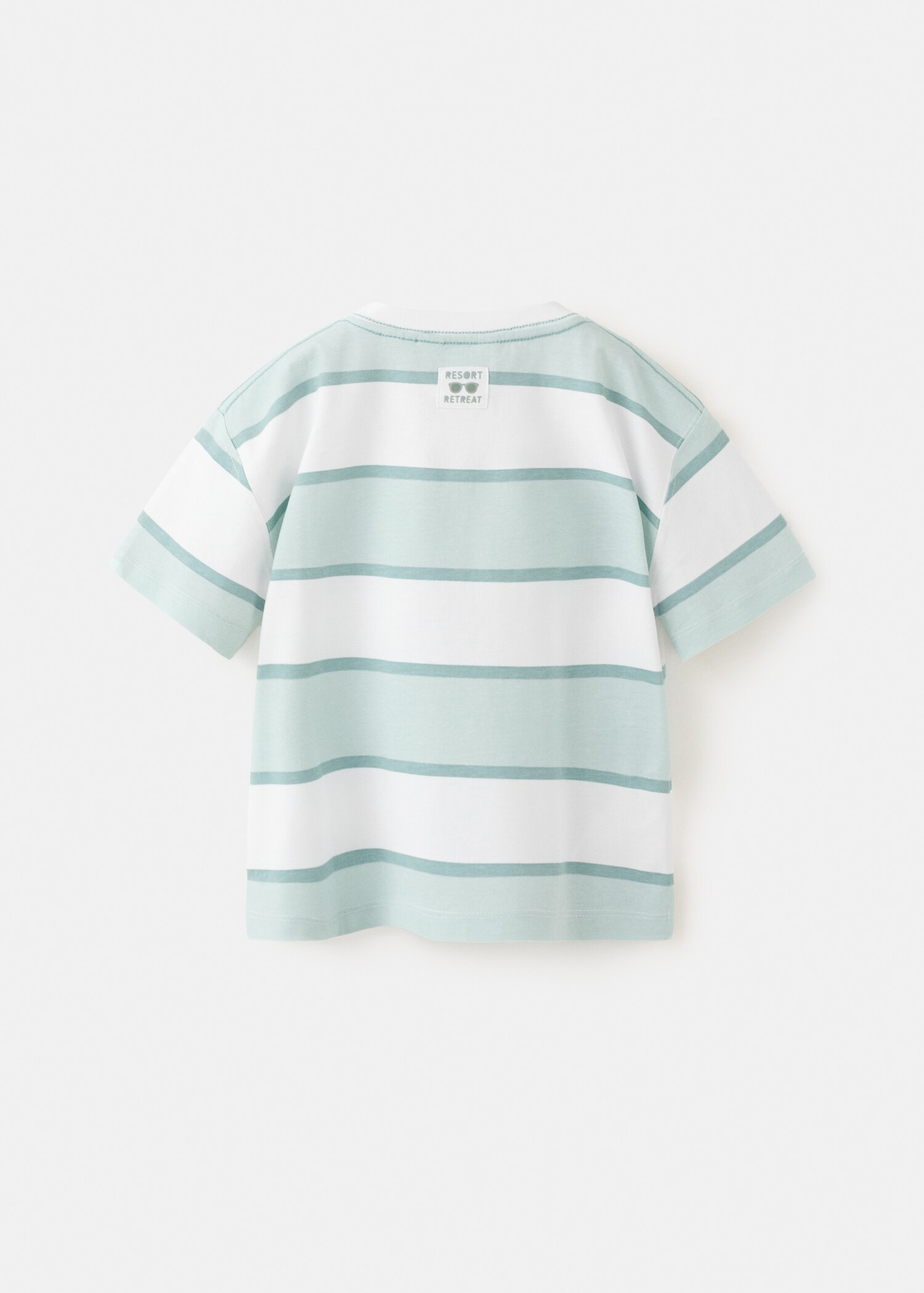 Monochrome striped T-shirt - Reverse of the article