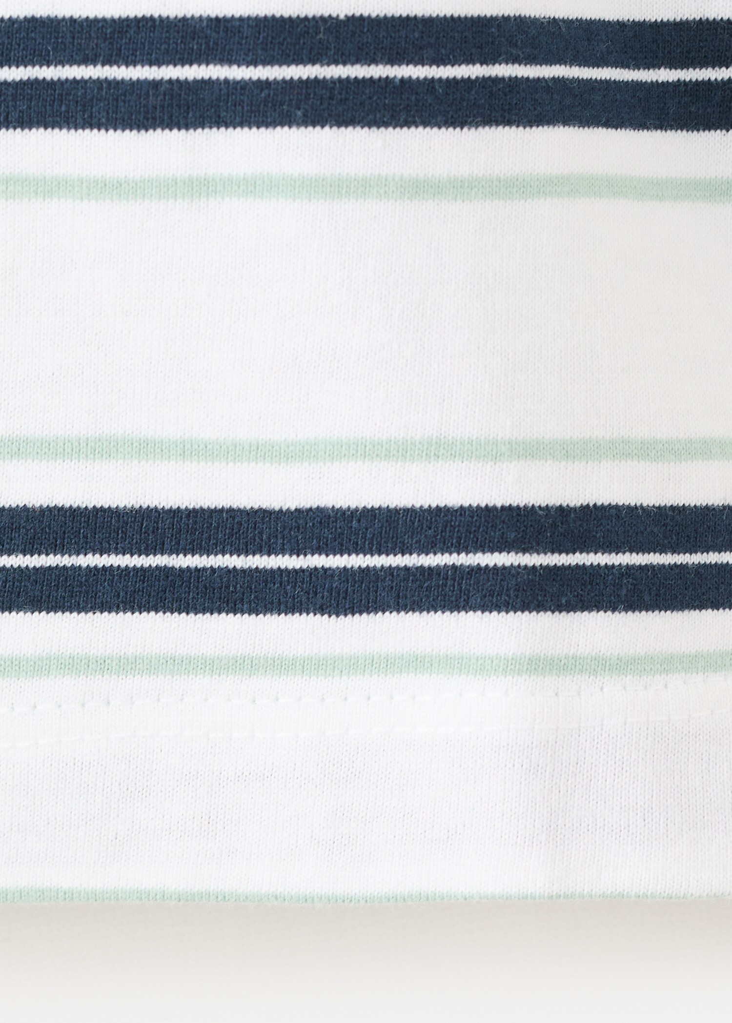 T-shirt riscas bicolor - Pormenor do artigo 0