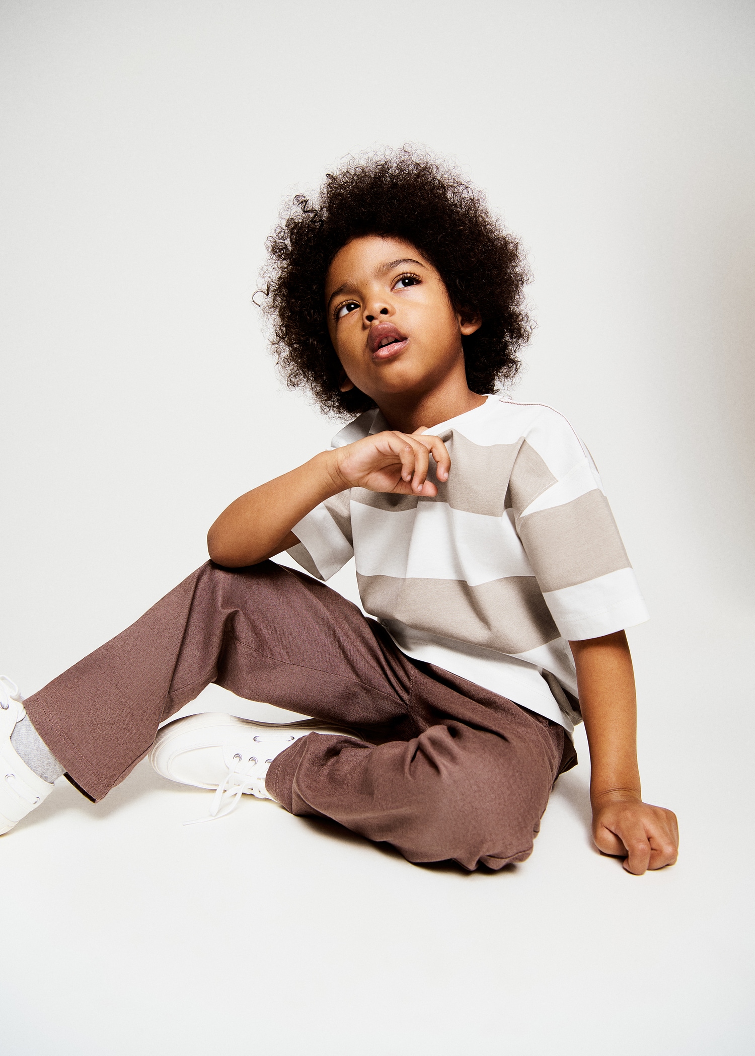 100% cotton striped t-shirt - Medium plane