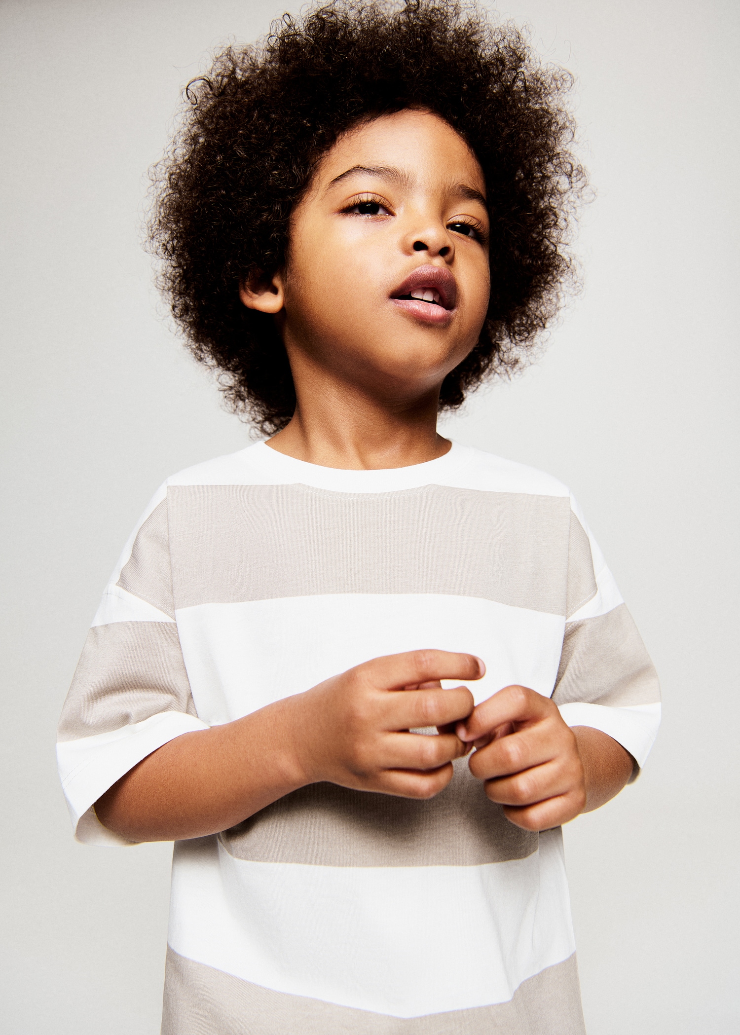 100% cotton striped t-shirt - Details of the article 1