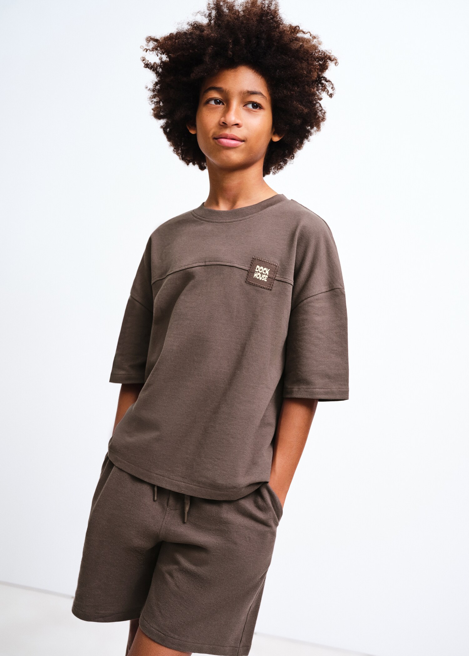 Short-sleeved cotton t-shirt - Medium plane