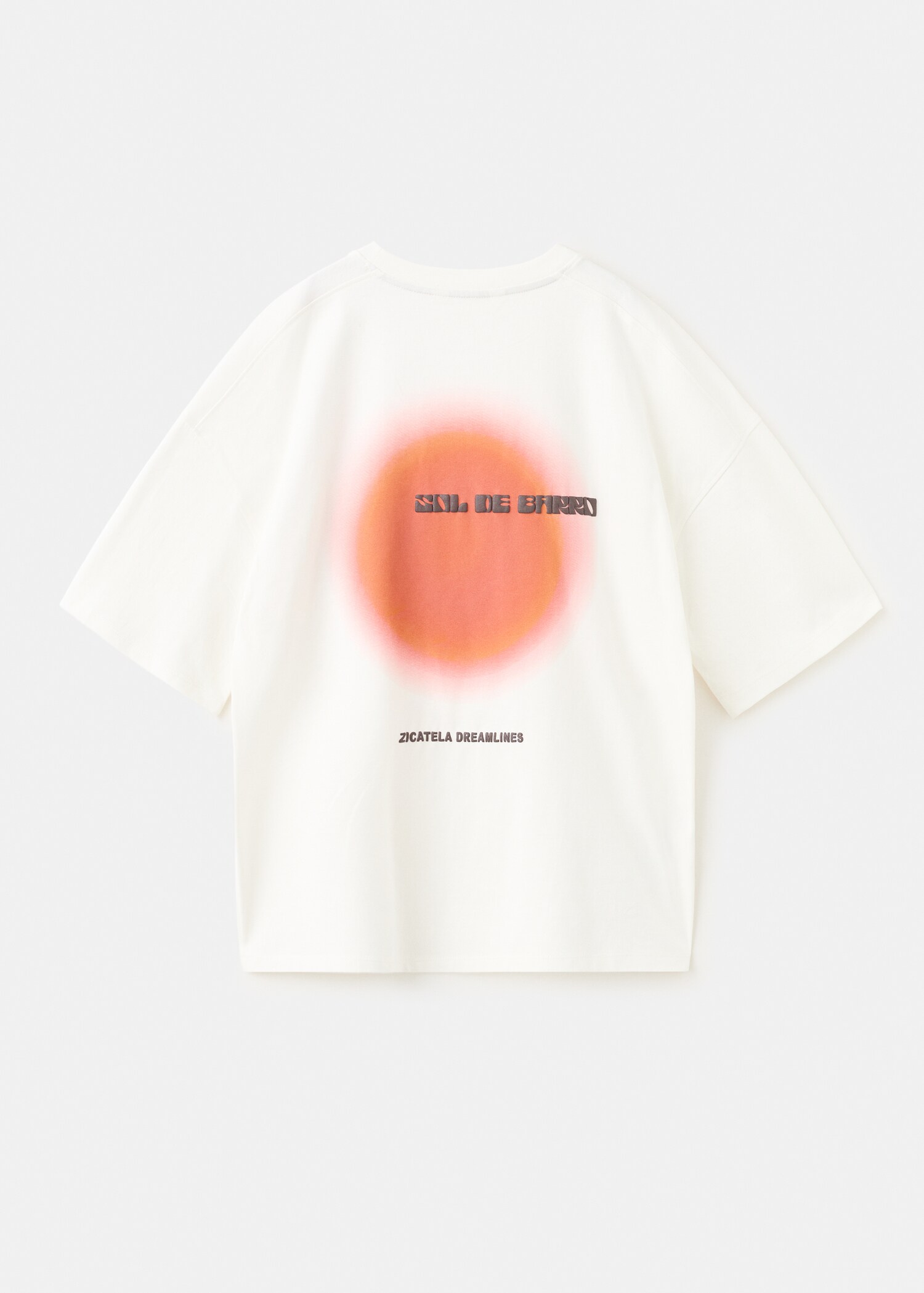 تي شيرت من مزيج القطن بطبعة - الجهة الخلفية للمنتج