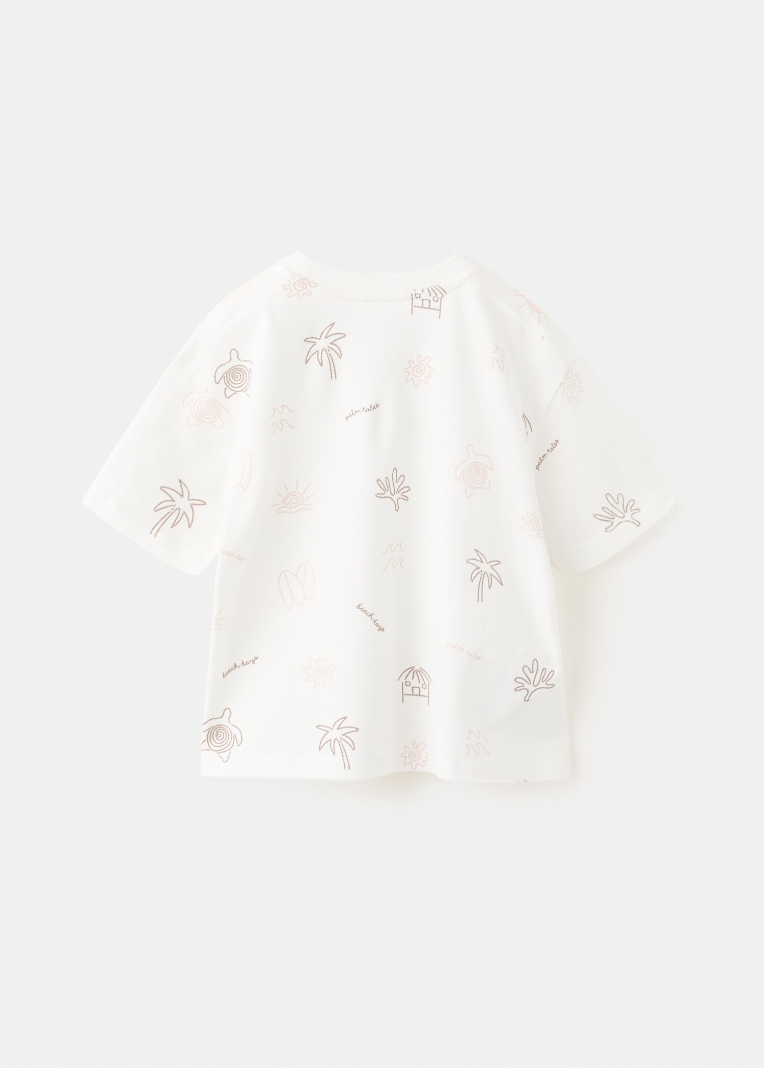 T-shirt with printed details - Reverse of the article