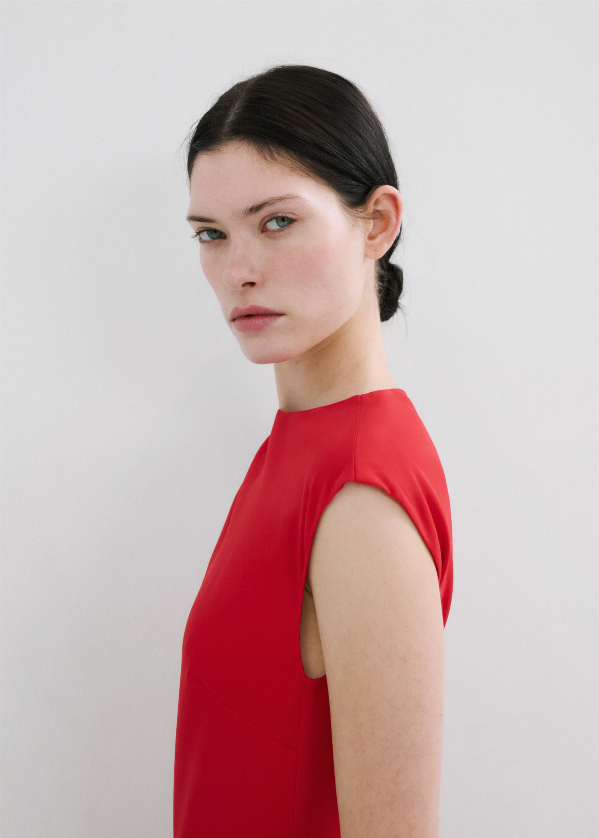 Dress taly - Details of the article 1, Red. Ref: 27006362-00.