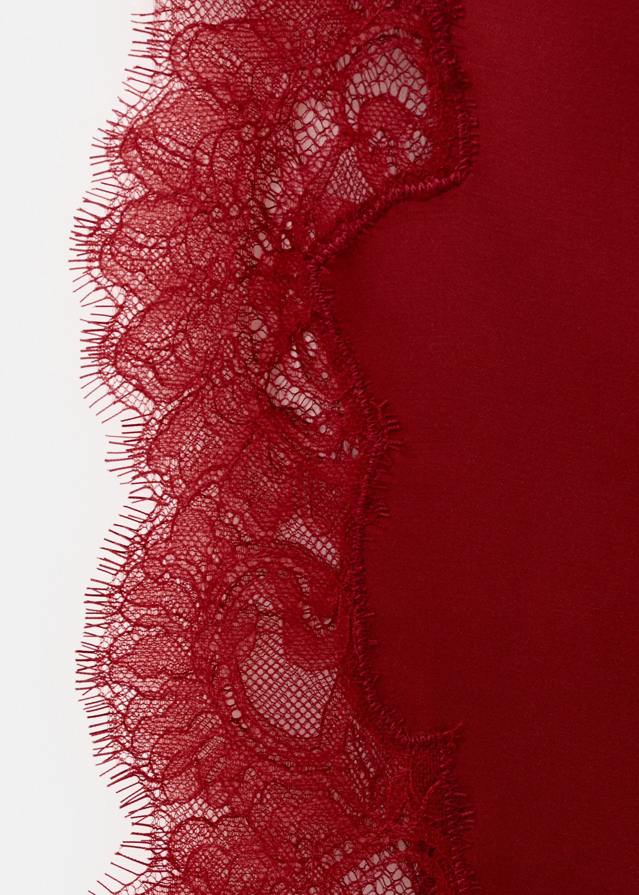 Asymmetrical dress with scarf - Details of the article 0, Red. Ref: 27006363-00.