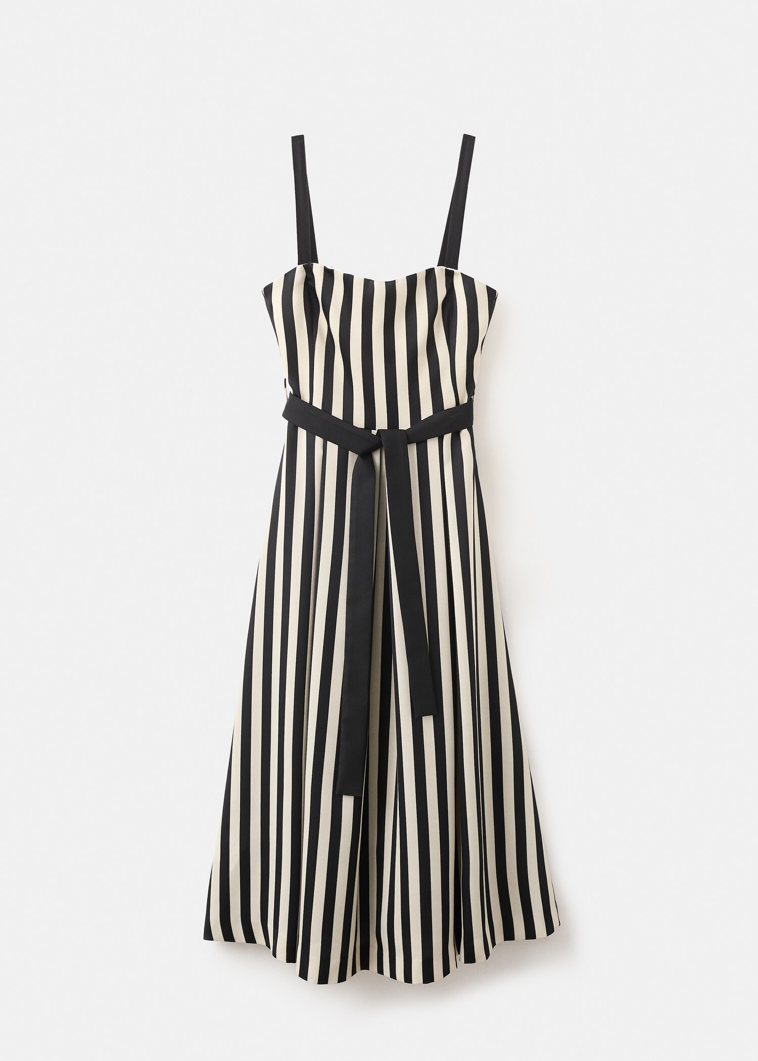 Belt striped dress - Article without model