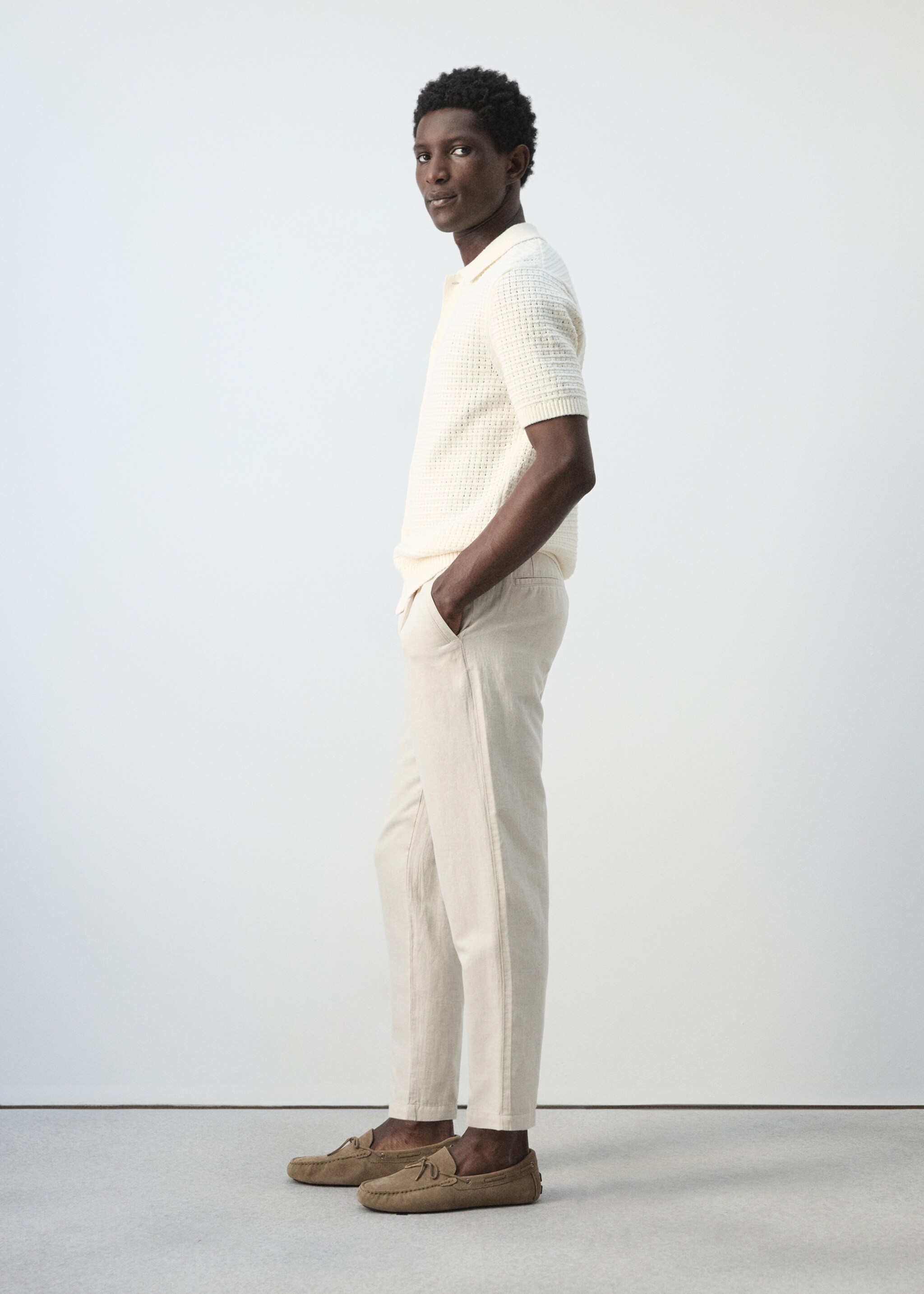 Pantalon romelino - Détail de l'article 2, Écru. Ref: 27006714-00.