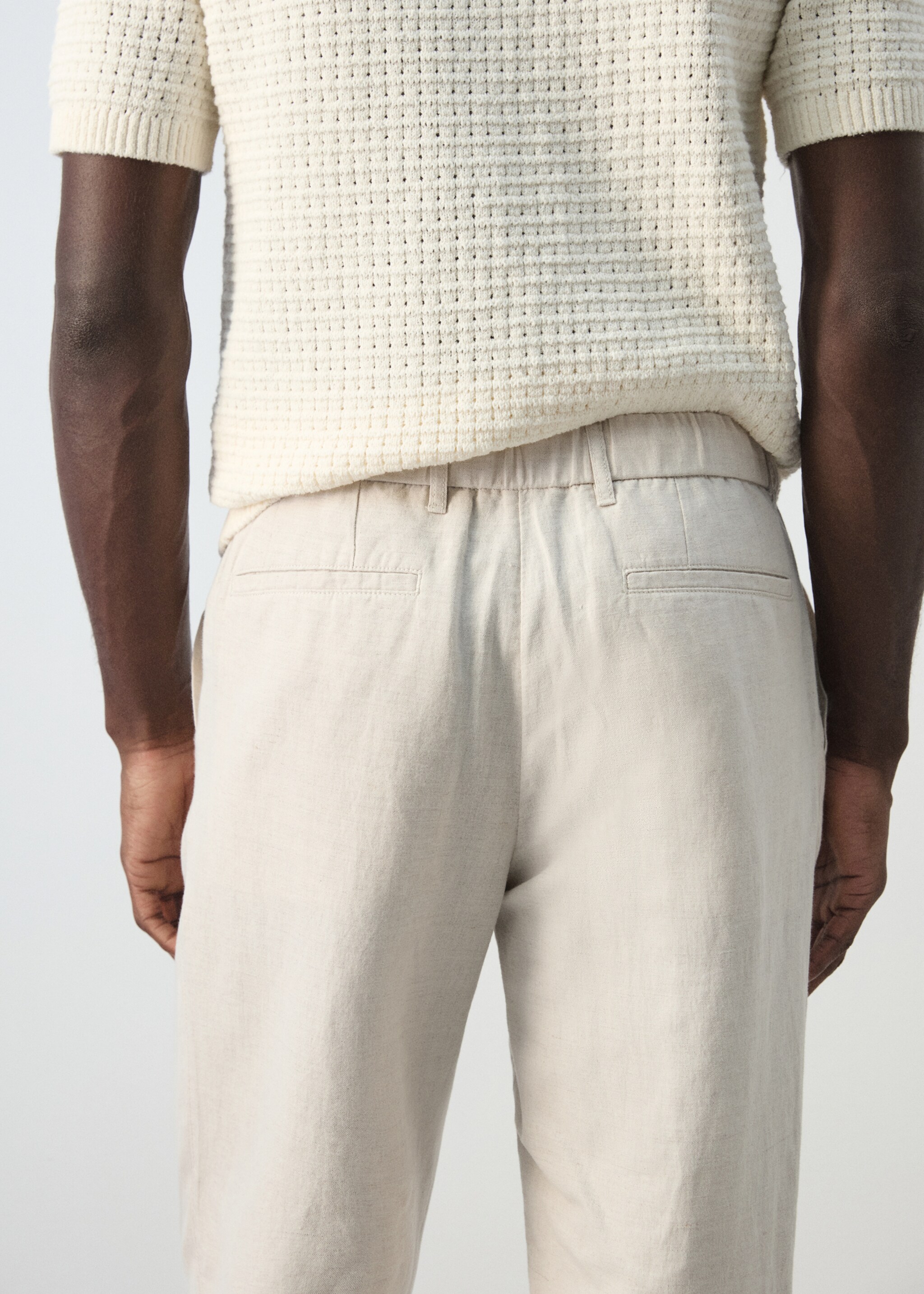 Pantalon romelino - Détail de l'article 6, Écru. Ref: 27006714-00.