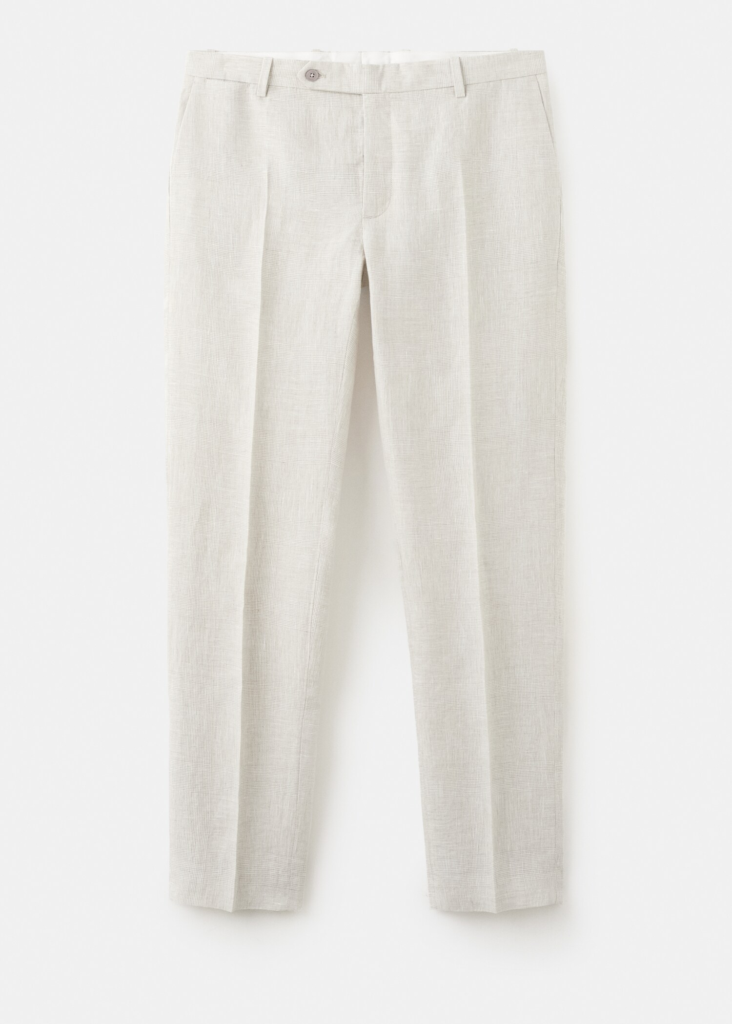 100% linen regular-fit trousers - Article without model