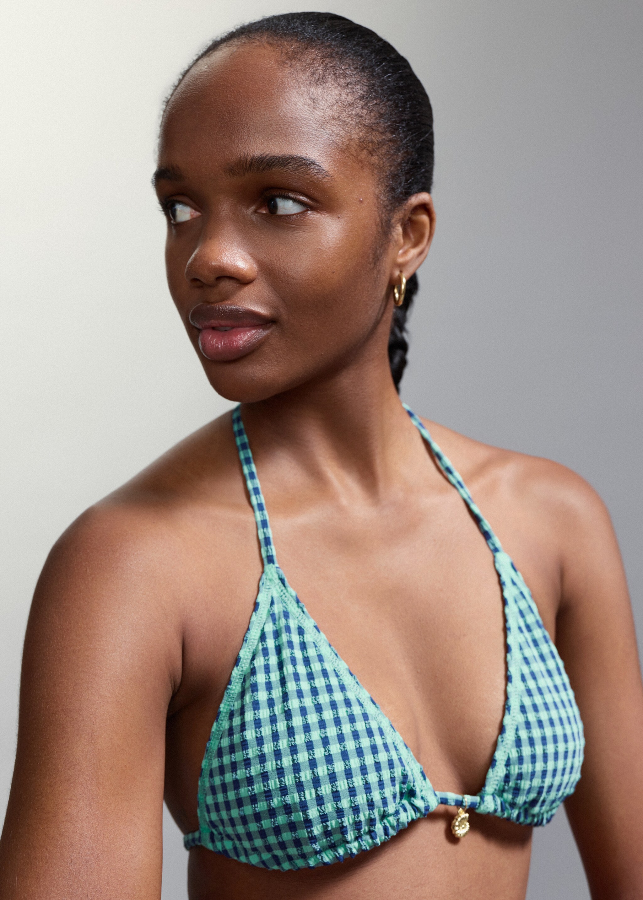 Bikini bea - Details of the article 1, Turquoise. Ref: 27006716-00.