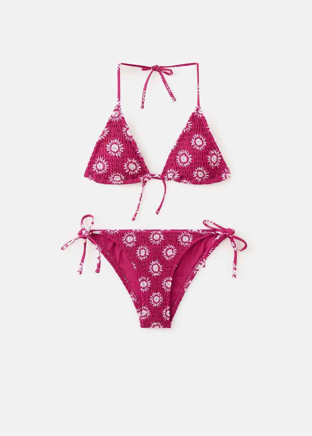 Ruffled bikini with mid coverage bottom - Teen | MANGO Philippines