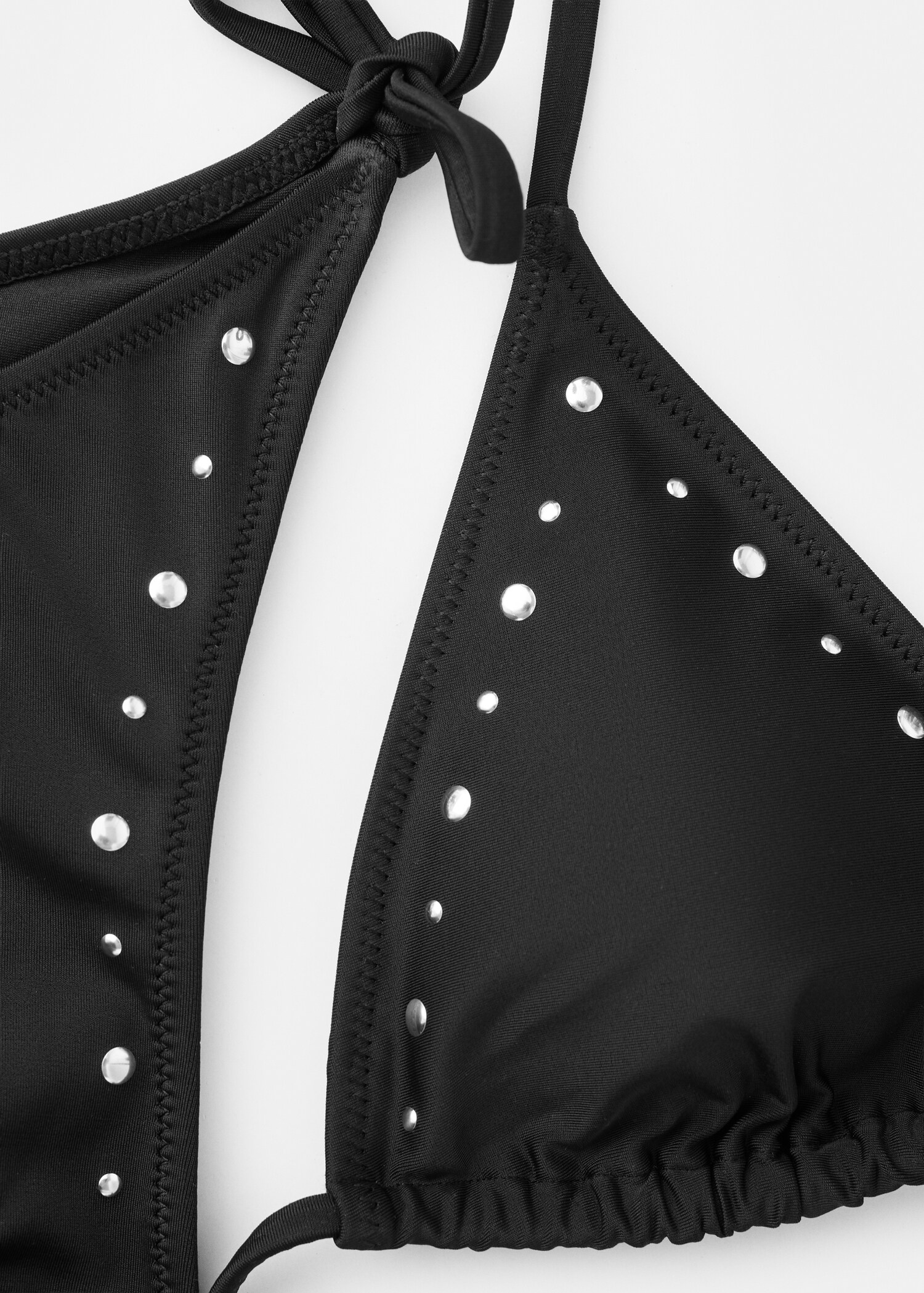 Studded bikini with mid-rise bottoms - Details of the article 0