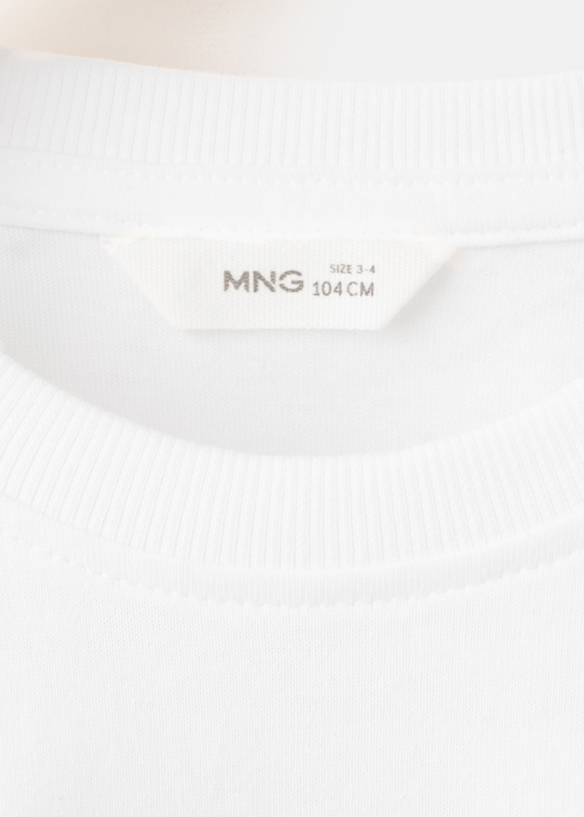 Printed cotton-blend t-shirt - Details of the article 8, White. Ref: 27006735-00.