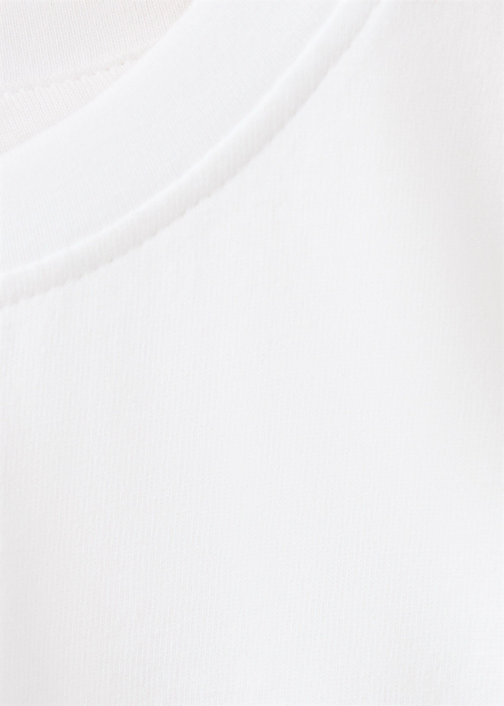 Pocket printed cotton t-shirt - Details of the article 0, White. Ref: 27006736-00.