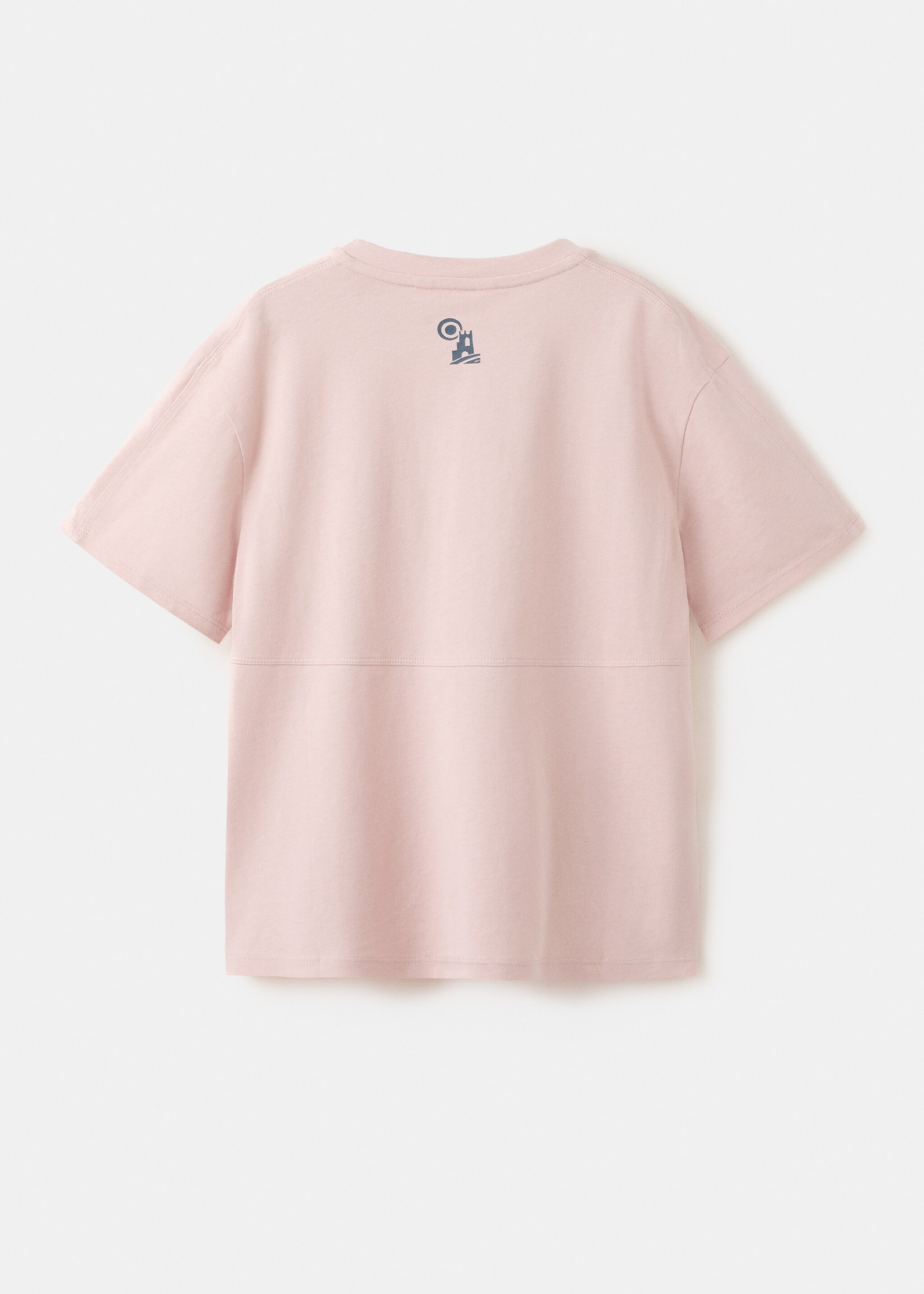 T-shirt en coton imprimé - Verso de l’article, Rose. Ref: 27006737-00.