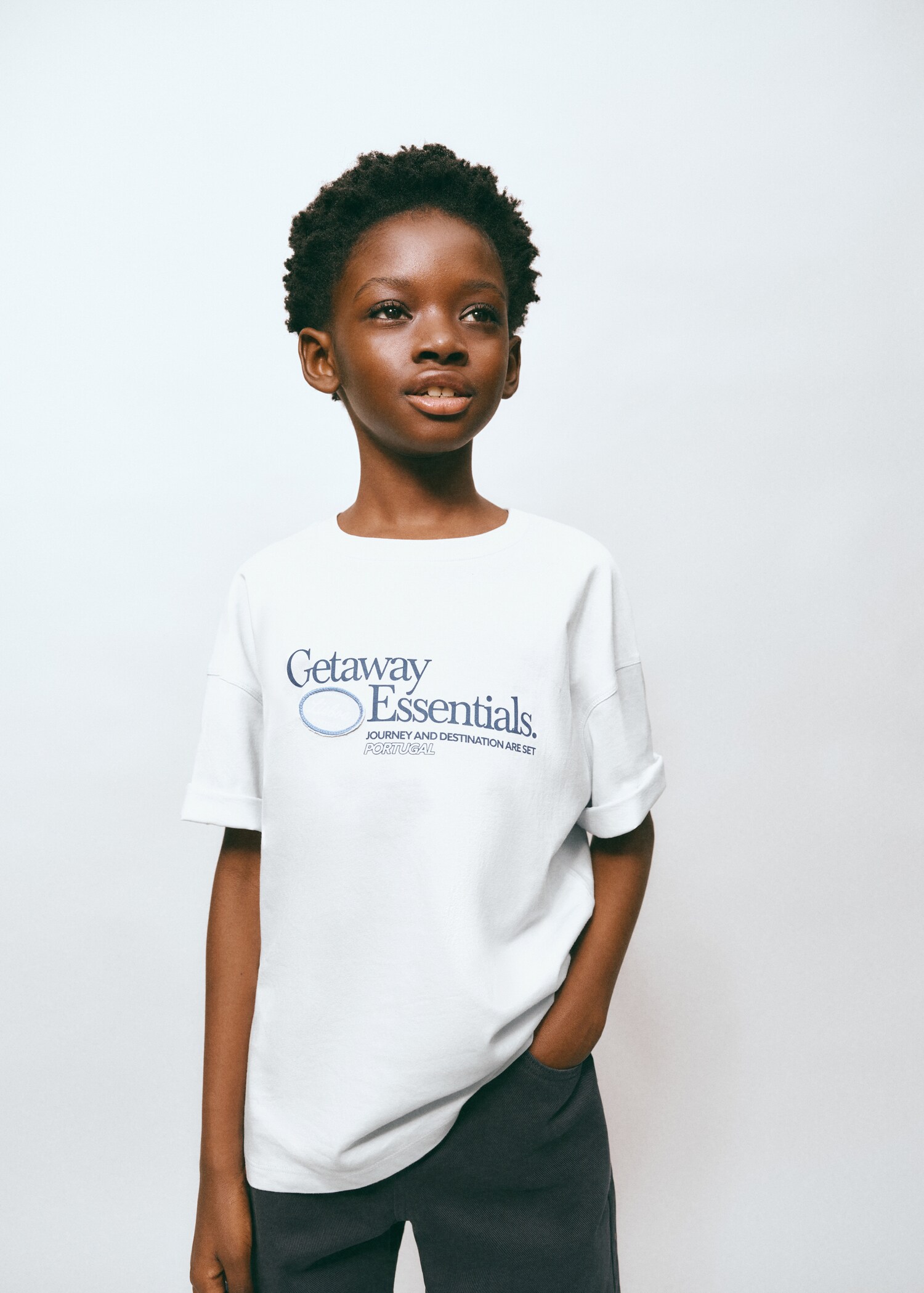 Printed cotton-blend t-shirt - Medium plane