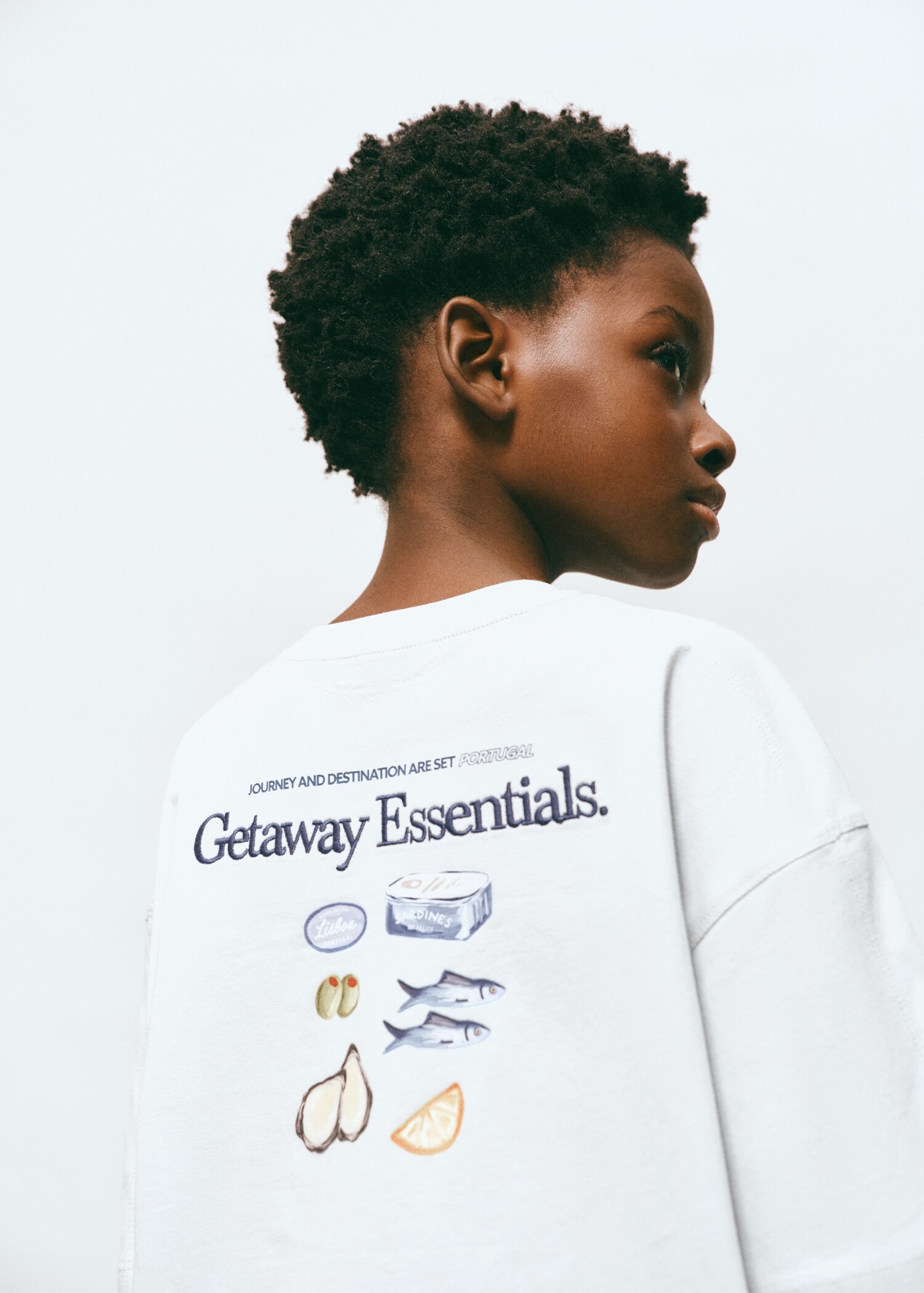 Printed cotton-blend t-shirt - Details of the article 1