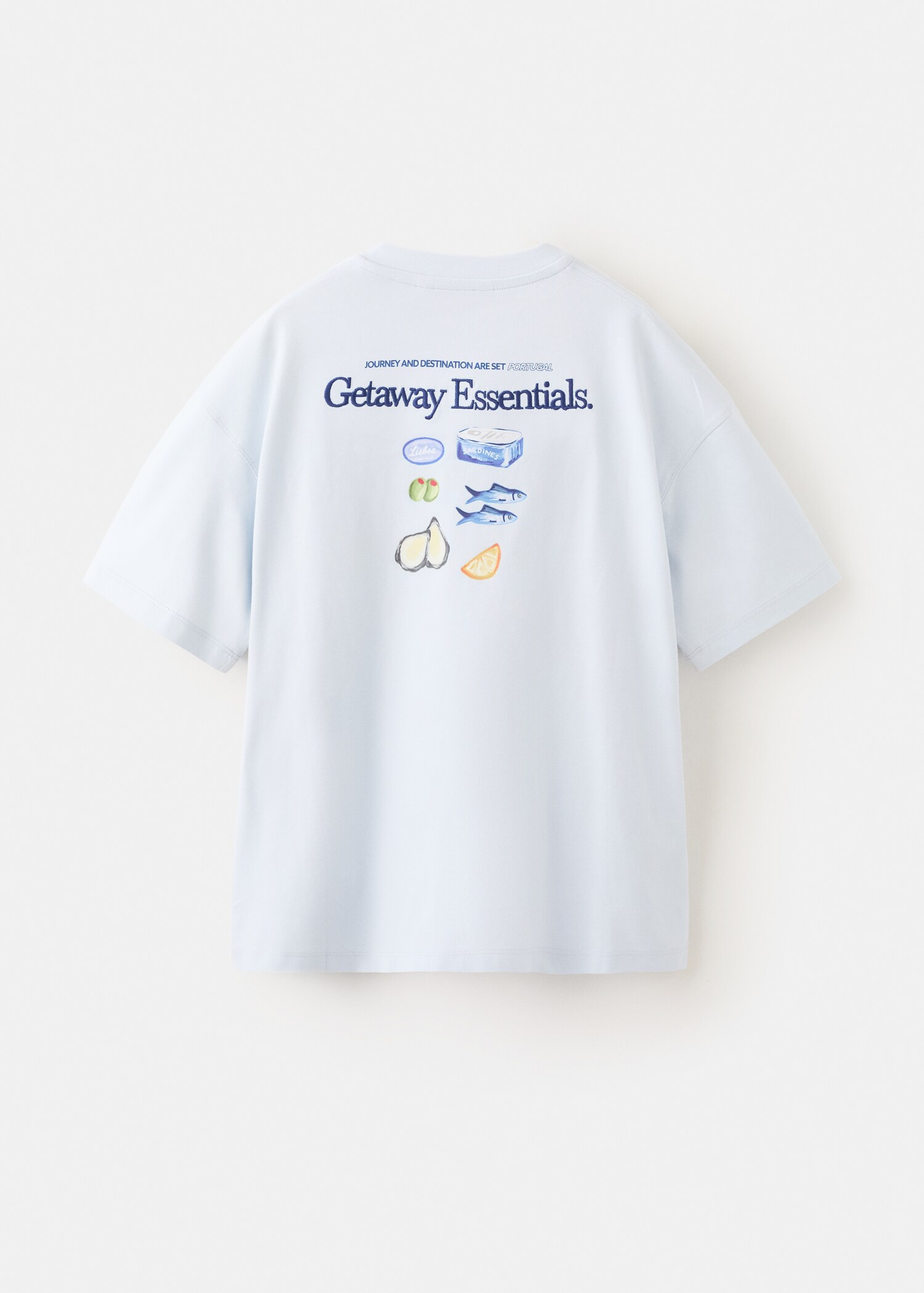 T-shirt en coton imprimé - Verso de l’article