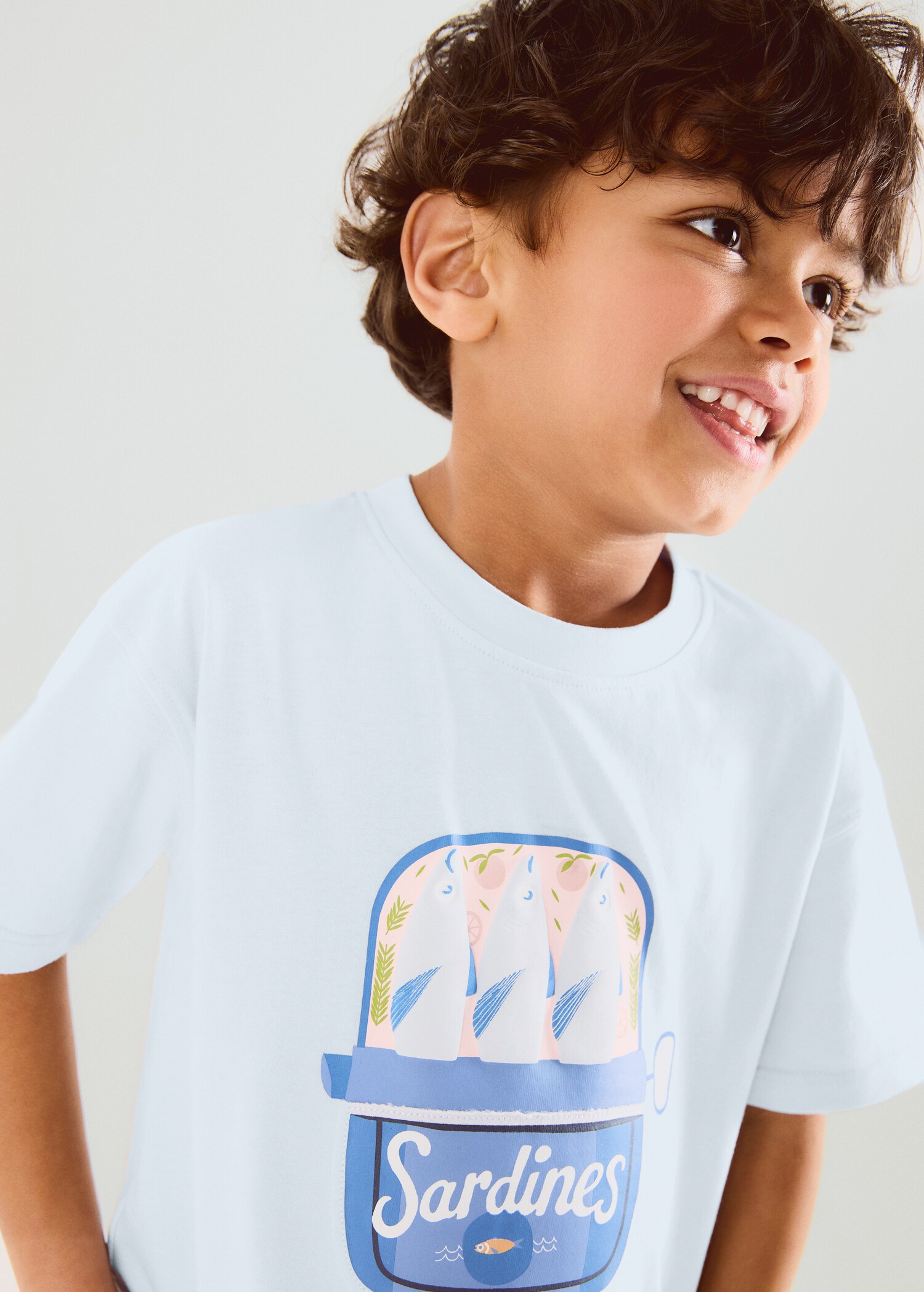 Printed cotton-blend t-shirt - Details of the article 1