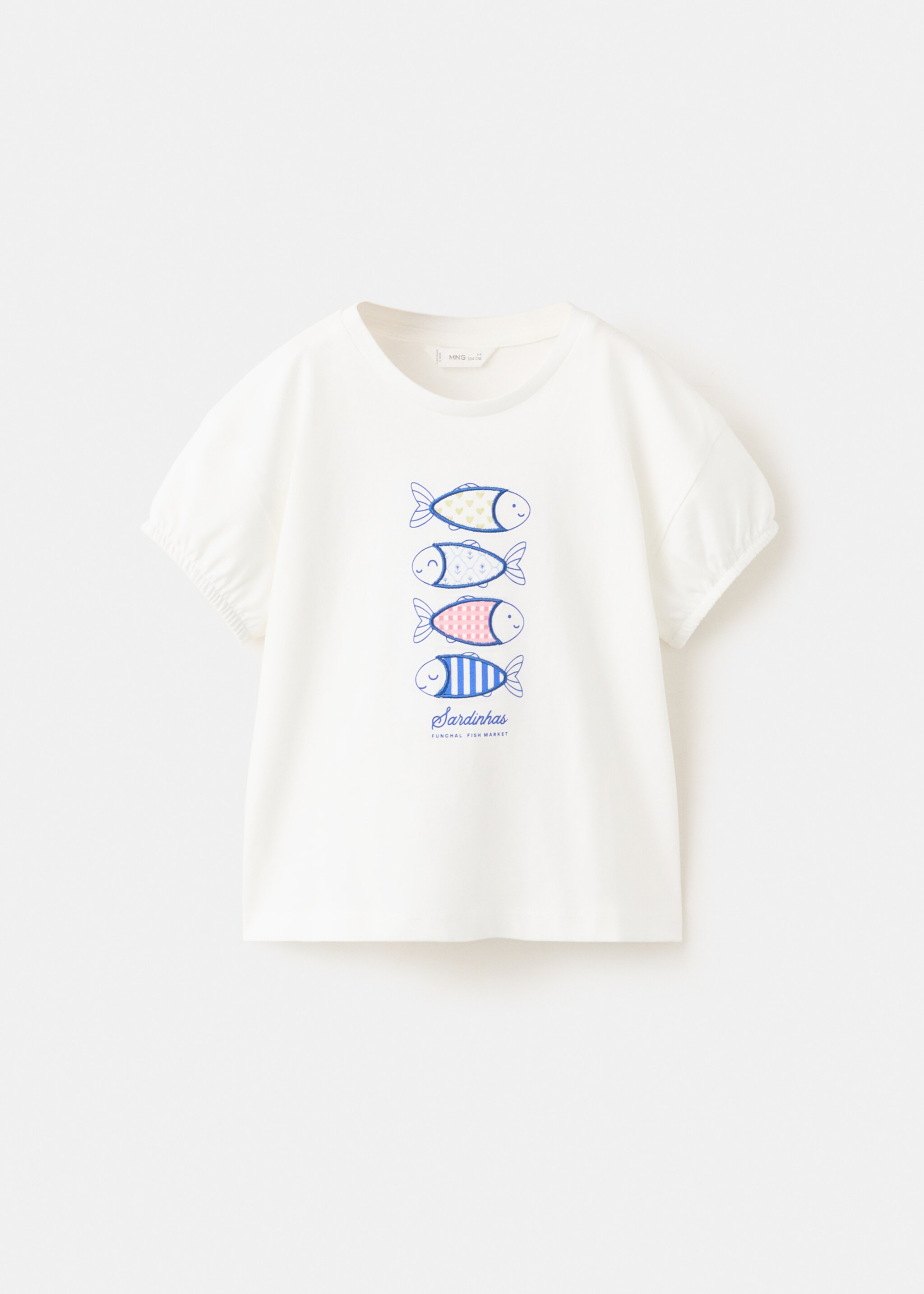 Printed cotton-blend t-shirt - Article without model, Off White. Ref: 27006742-00.