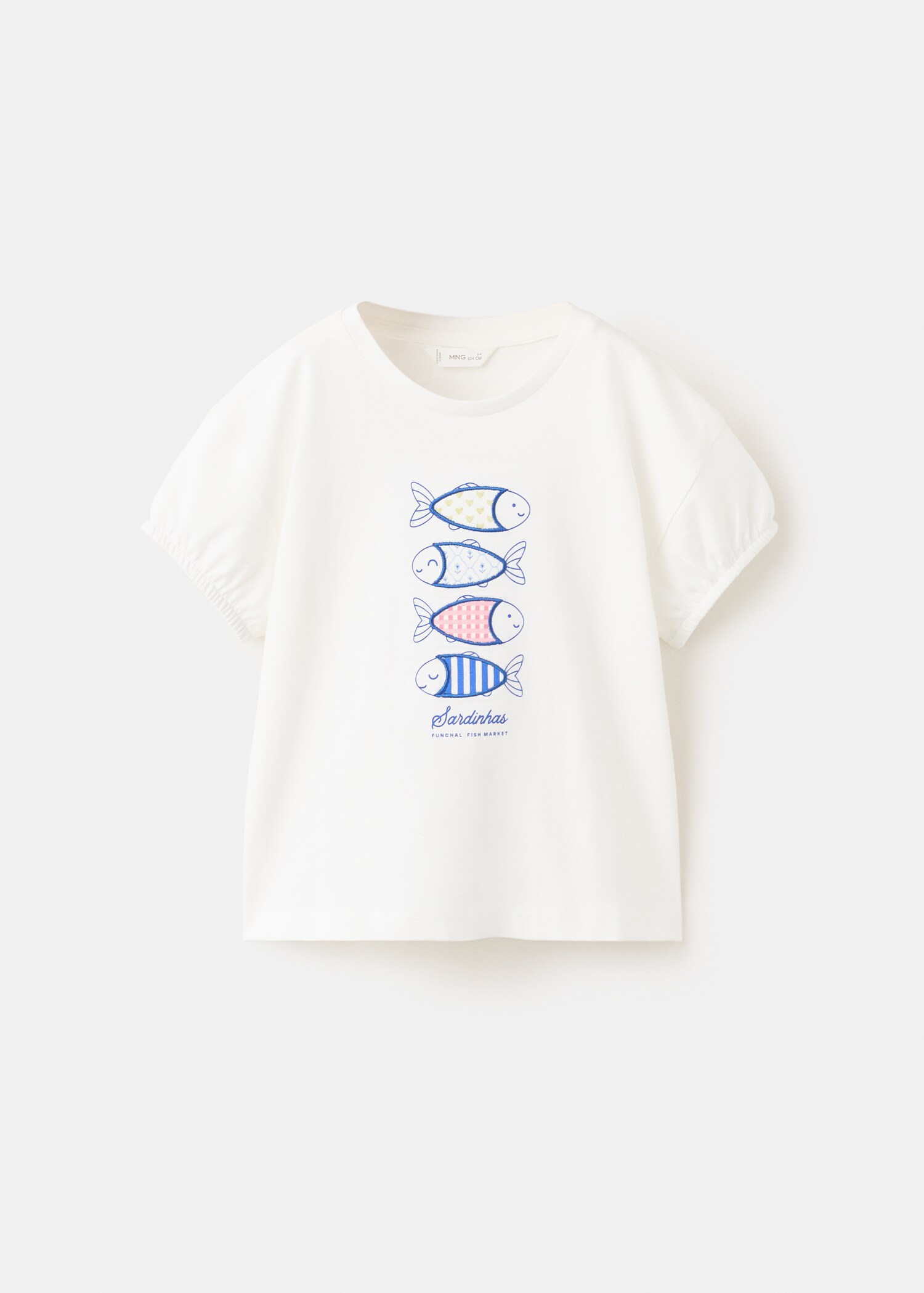 Printed cotton-blend t-shirt - Article without model