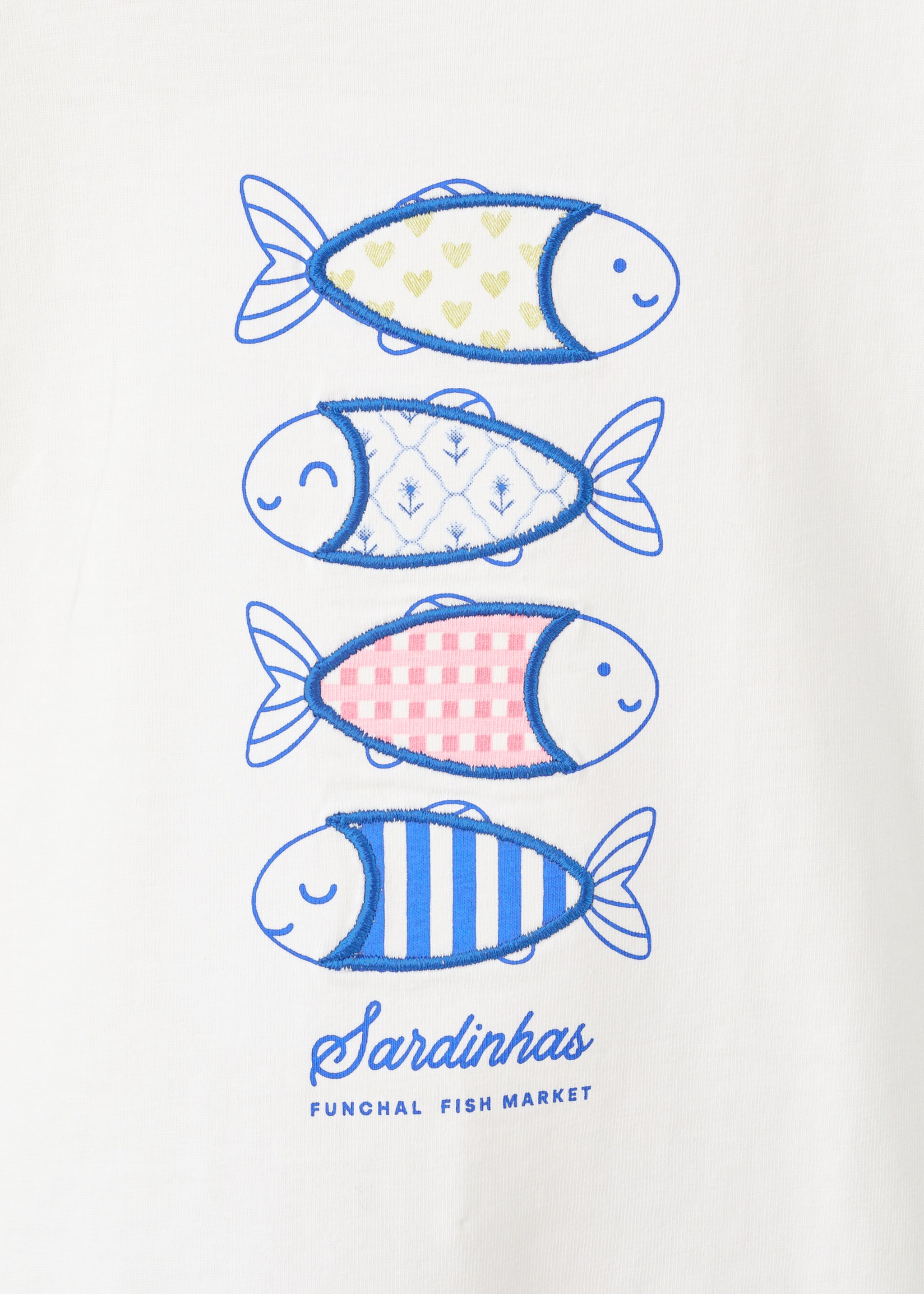 Printed cotton-blend t-shirt - Details of the article 8, Off White. Ref: 27006742-00.