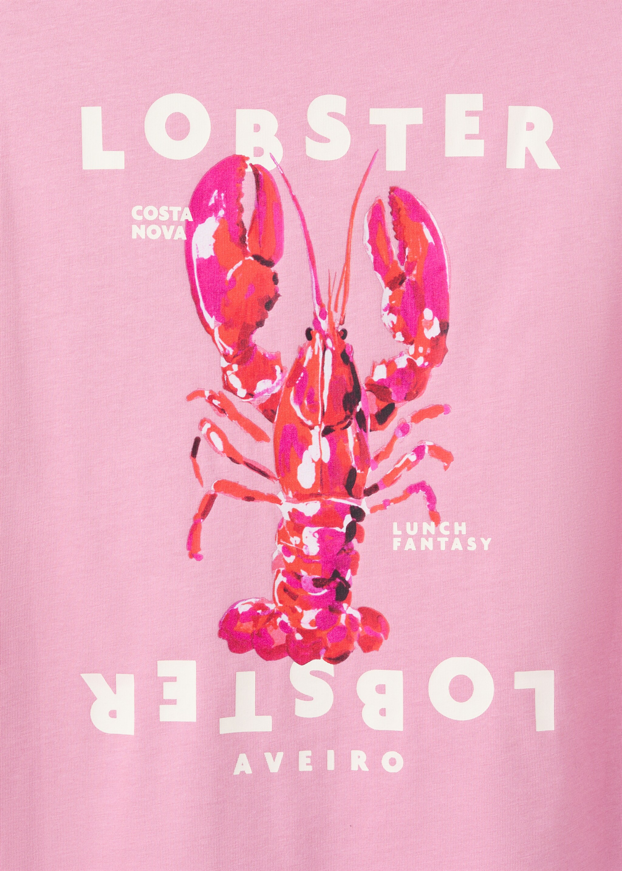 Camiseta algodón estampada - Detalle del artículo 0, Rosa. Ref: 27006745-00.