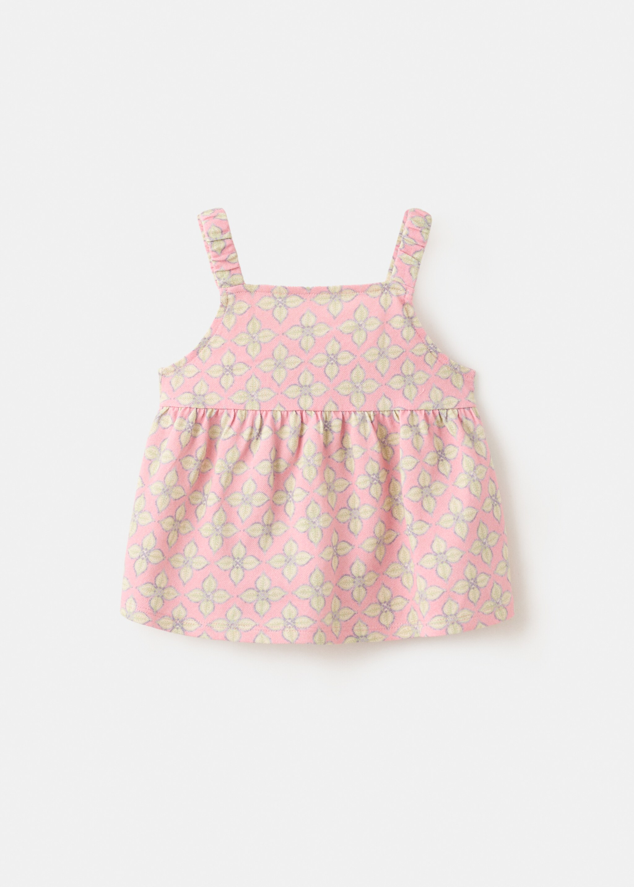 Floral print T-shirt - Article without model, Pink. Ref: 27006755-00.