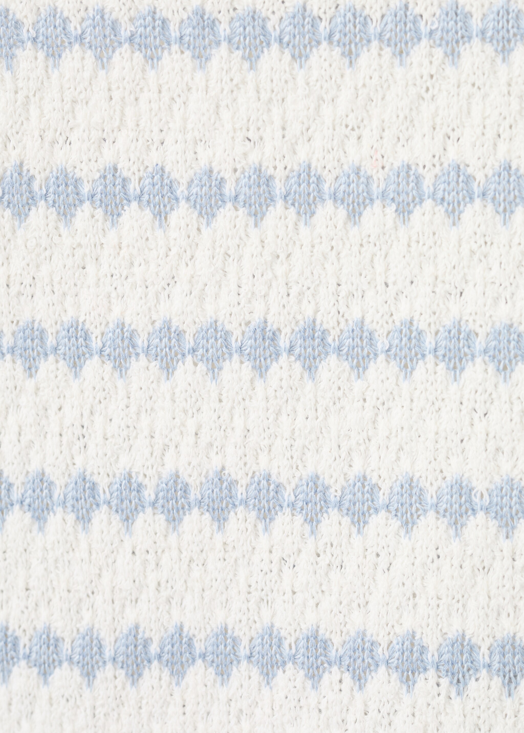 Two-tone knitted top - Details of the article 0, Sky Blue. Ref: 27006756-00.