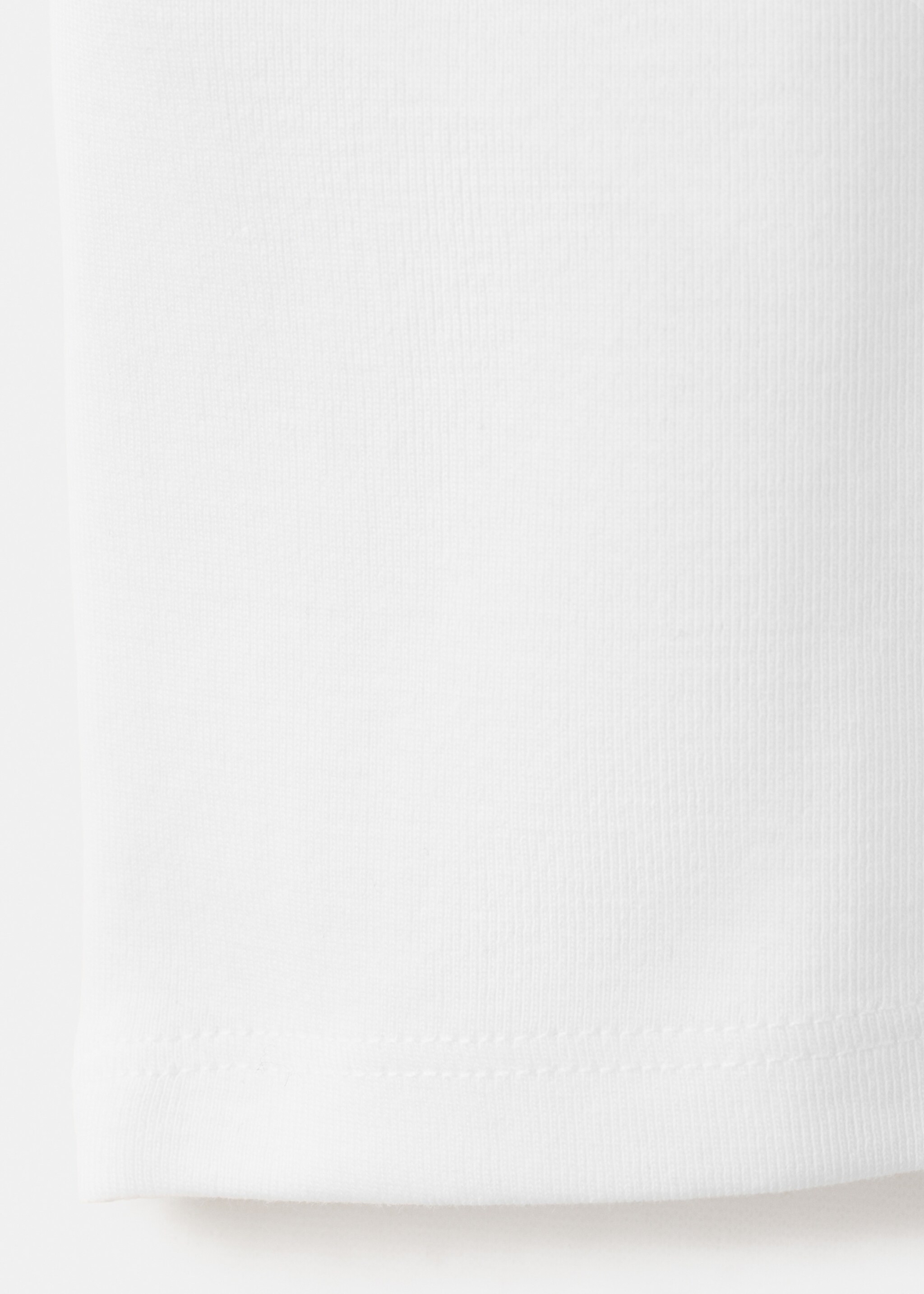 Camiseta básica algodón - Detalle del artículo 0, Blanco roto. Ref: 27006758-00.