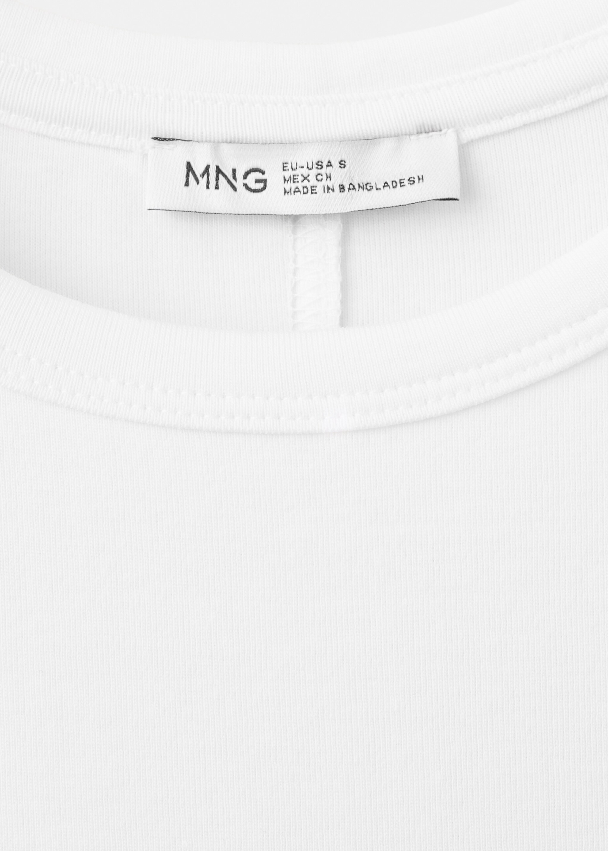 Camiseta básica algodón - Detalle del artículo 8, Blanco roto. Ref: 27006758-00.