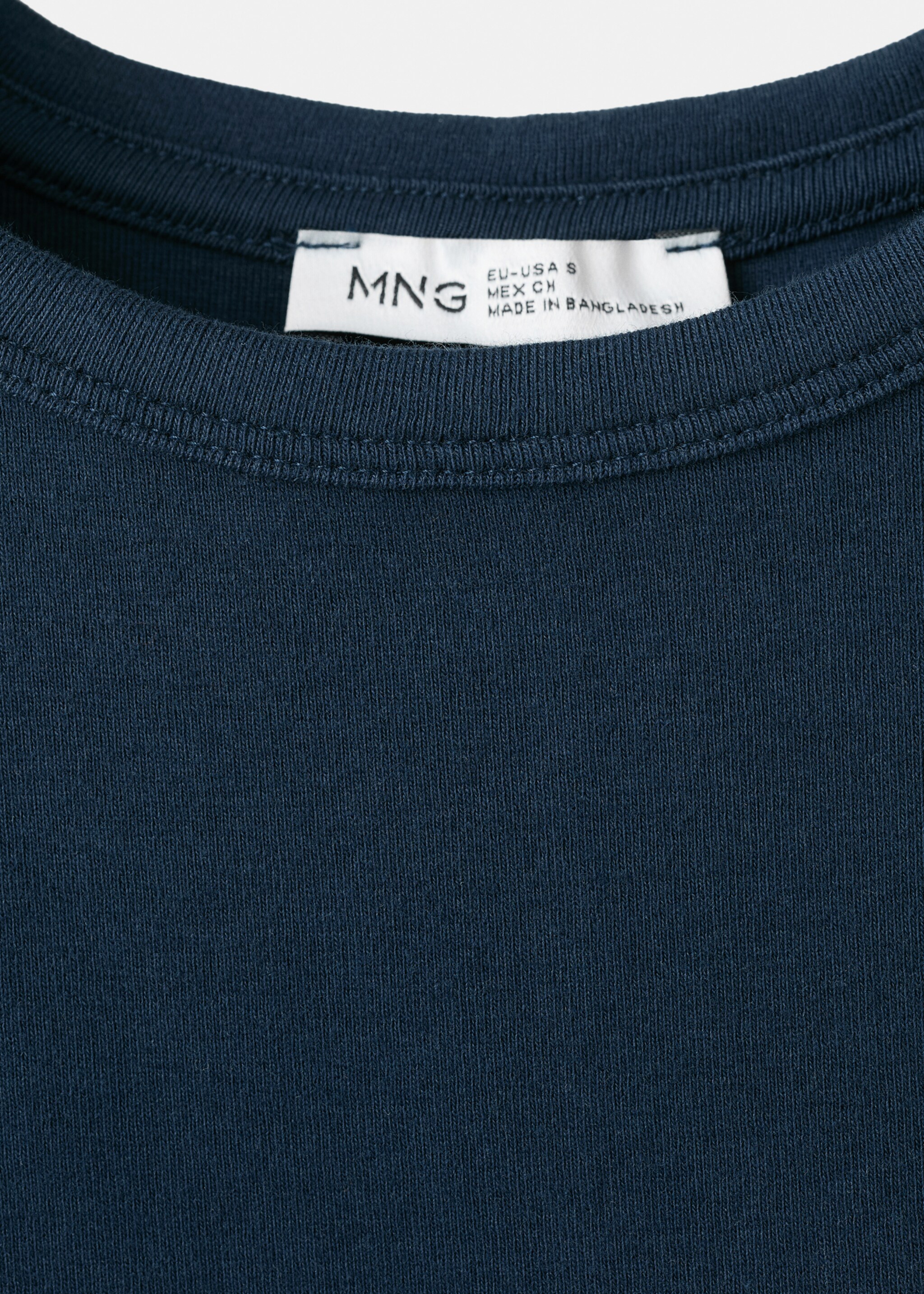 Camiseta básica algodón - Detalle del artículo 8, Azul marino. Ref: 27006759-00.