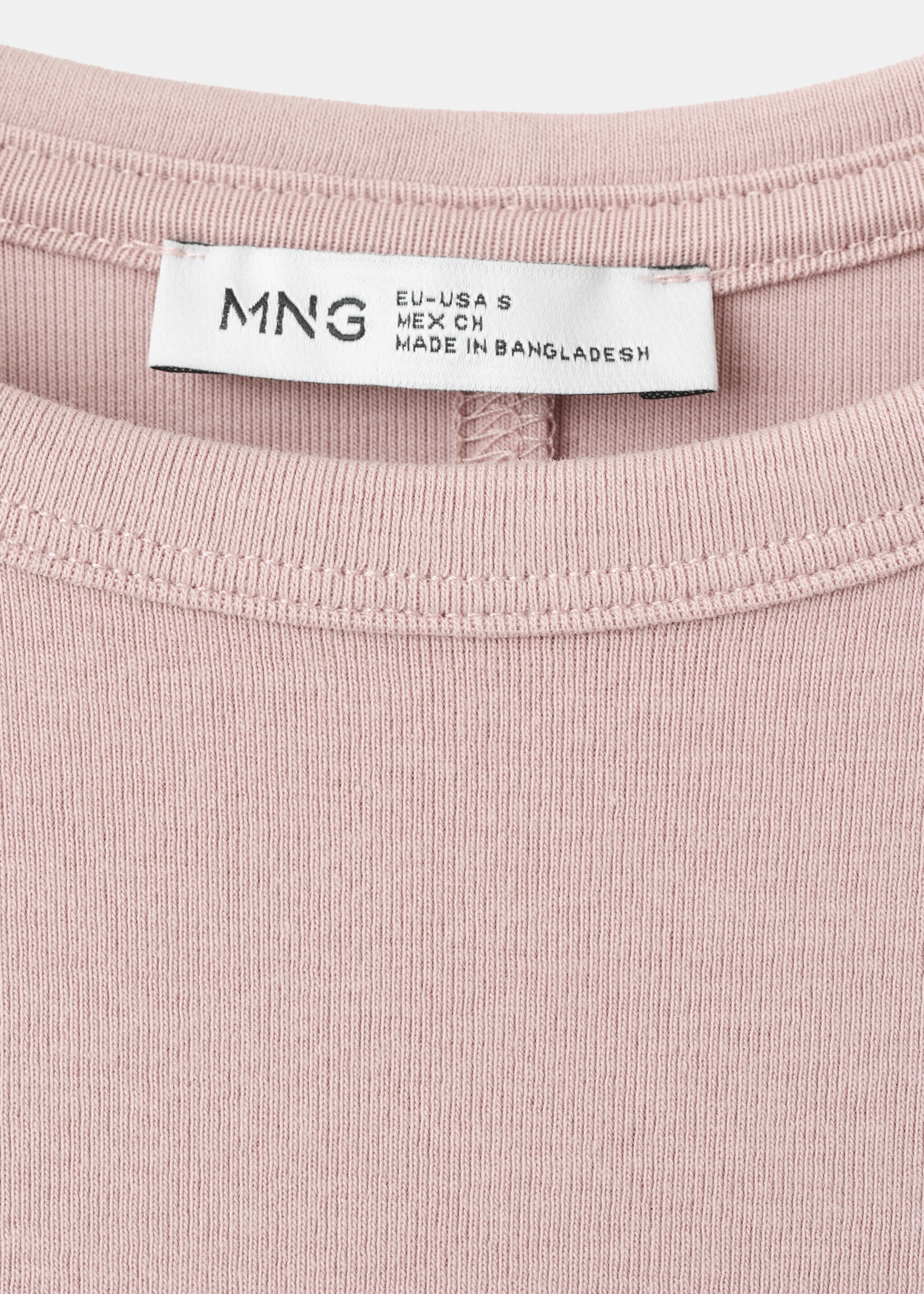 Camiseta básica algodón - Detalle del artículo 8, Rosa. Ref: 27006760-00.