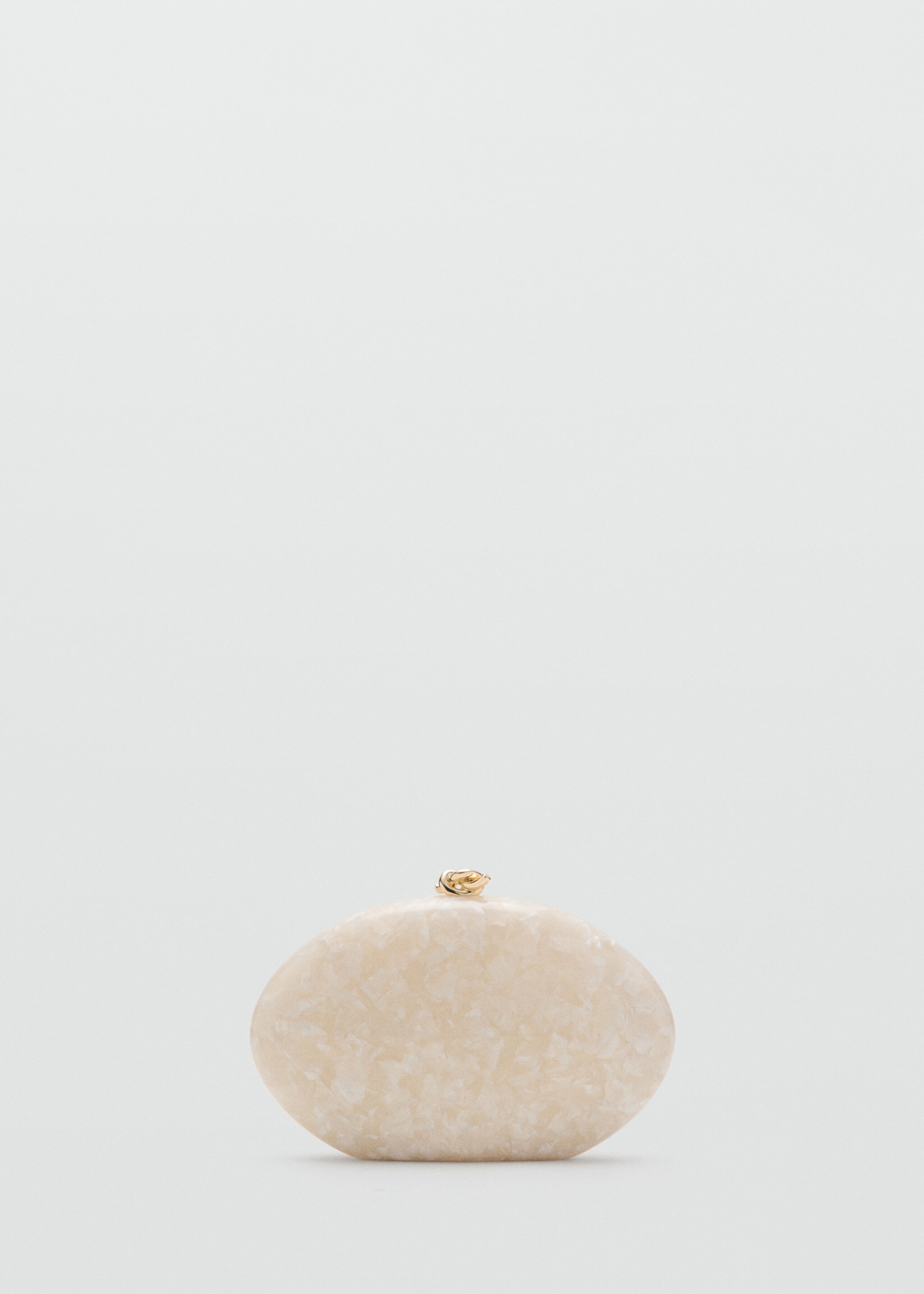 Pearl-effect clutch bag - Article without model, Ivory White. Ref: 27007140-00.